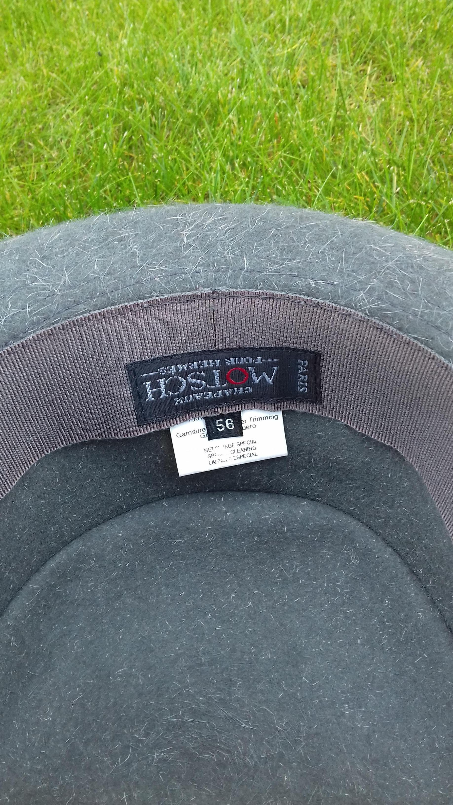 Gray Motsch Paris for Hermès Felt Hat Grey Size 56 For Sale