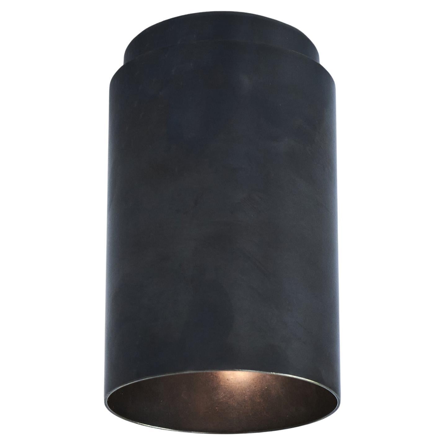 Faretto Mott St, ottone annerito noir, di DUNLIN