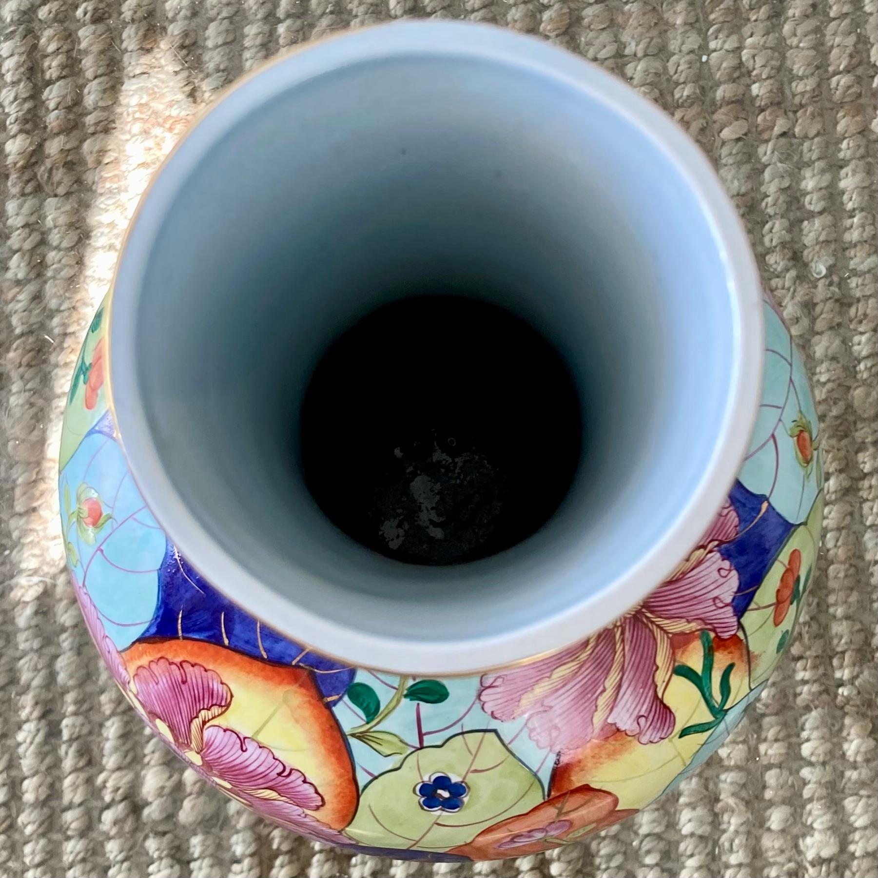 Ceramic Mottahedeh Tabacco Leaf Vase