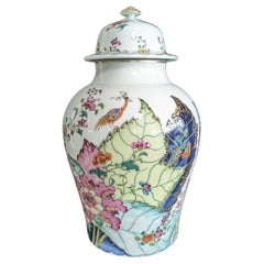 Mottahedeh “Tobacco Leaf” Large Ginger Jar & Lid