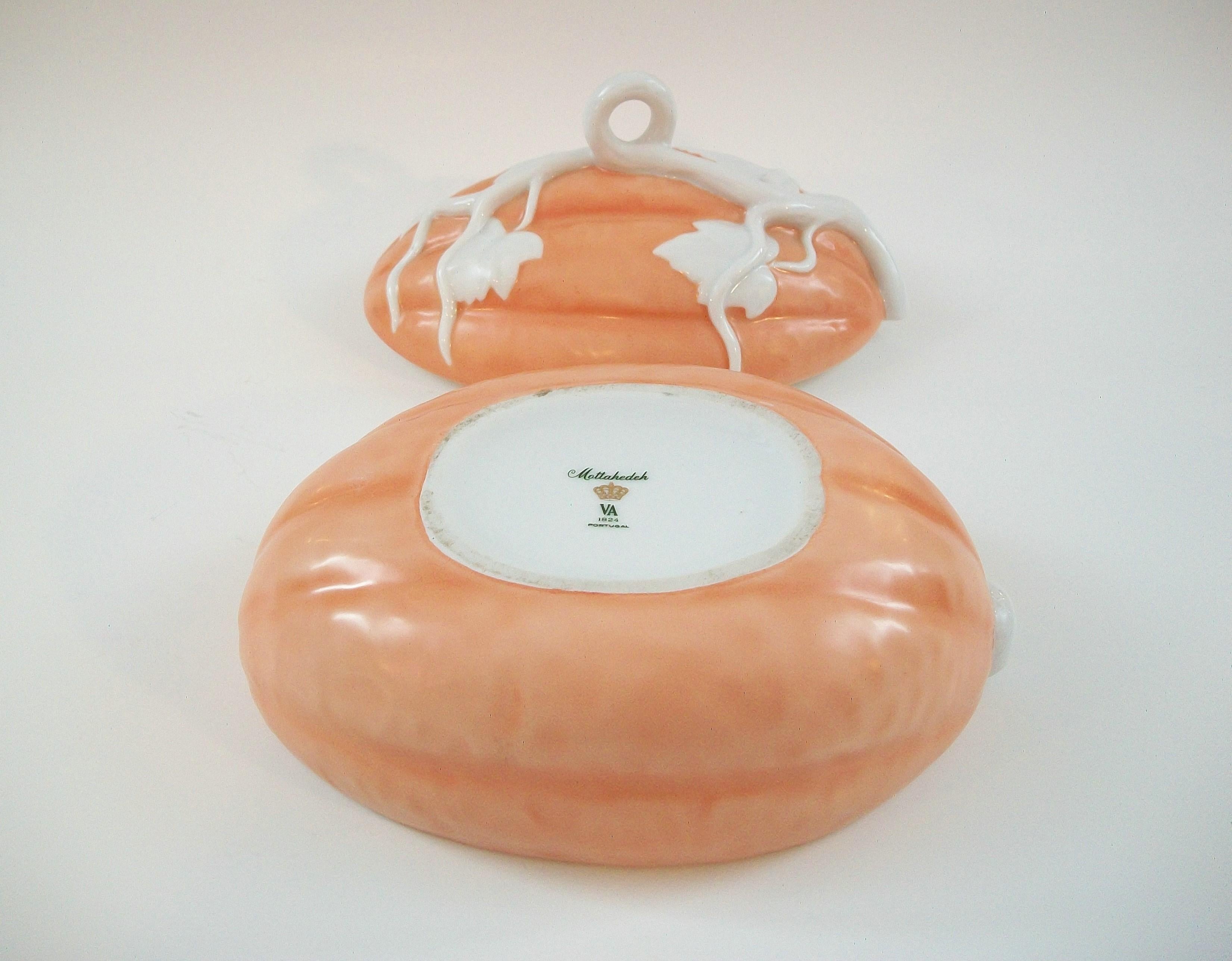 MOTTAHEDEH - Vintage Ceramic Melon Tureen - Portugal - Circa 1970's For Sale 2
