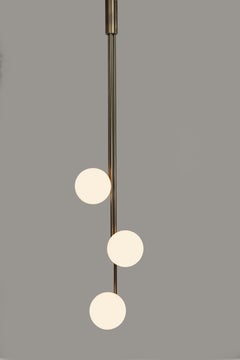 Mottle Globe Pendelleuchte mit drei Gläsern von Lamp Shaper