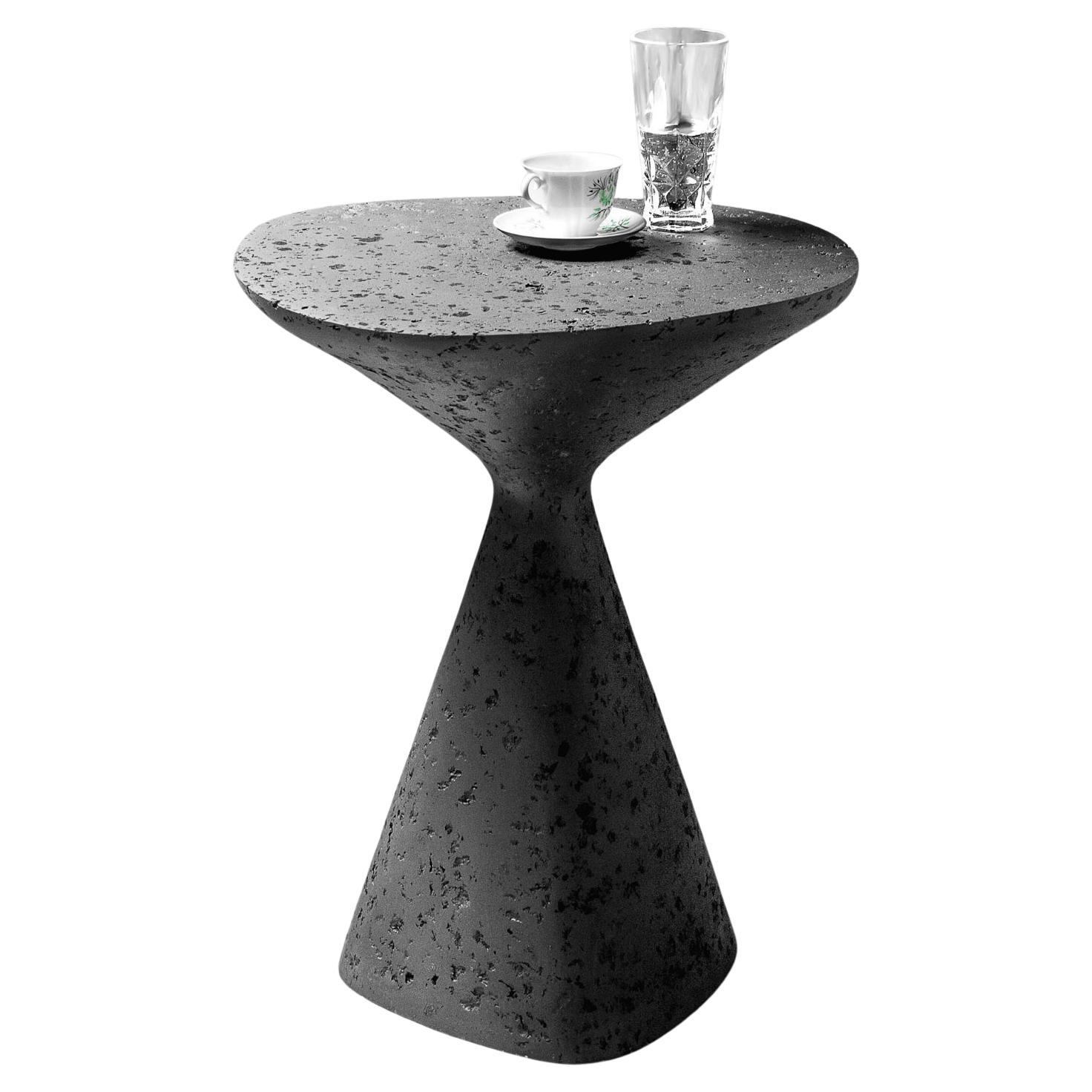 Mottled Black Side Table by Donatas Zukauskas