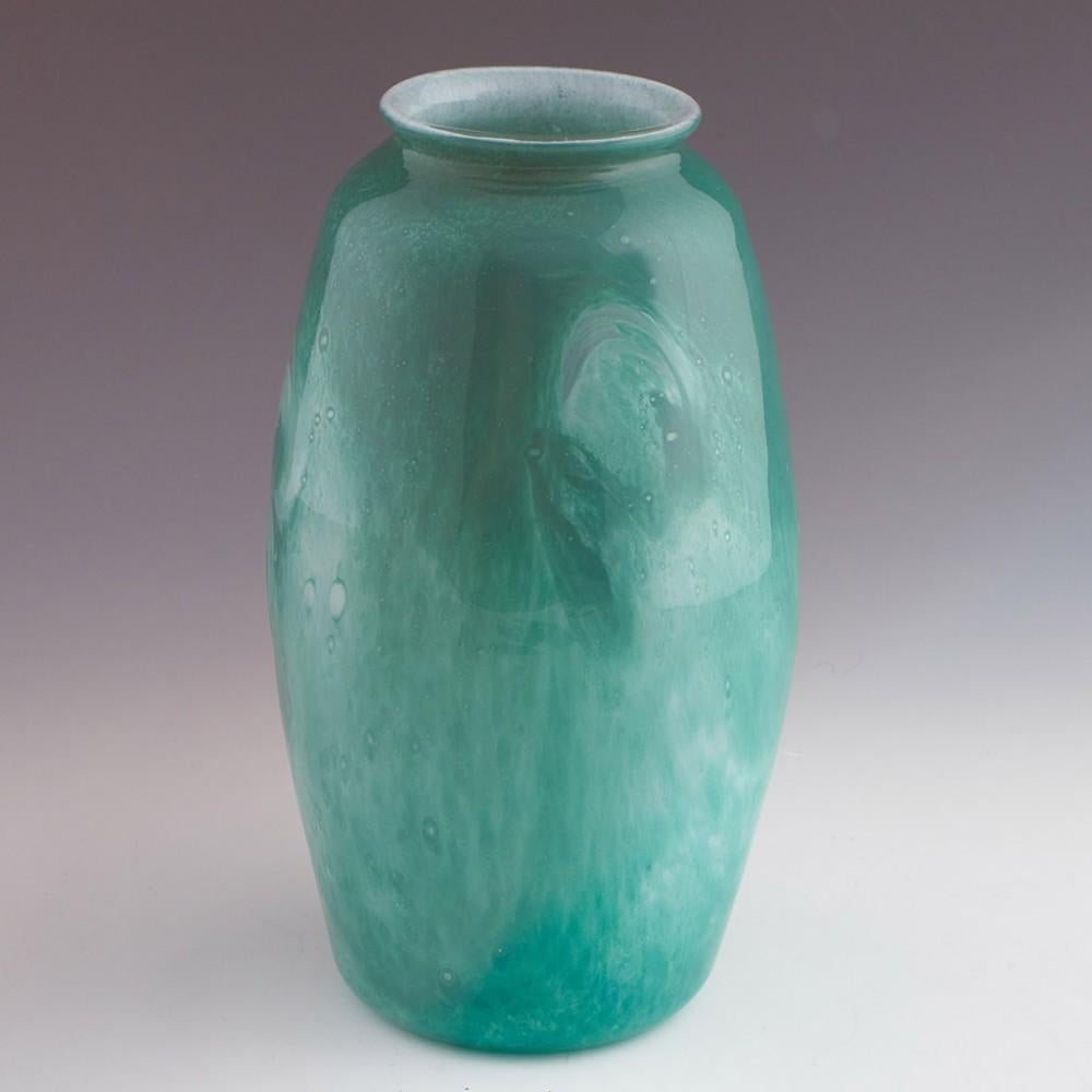 Mottled Gray-Stan Glass Vase c1930 In Good Condition For Sale In Tunbridge Wells, GB