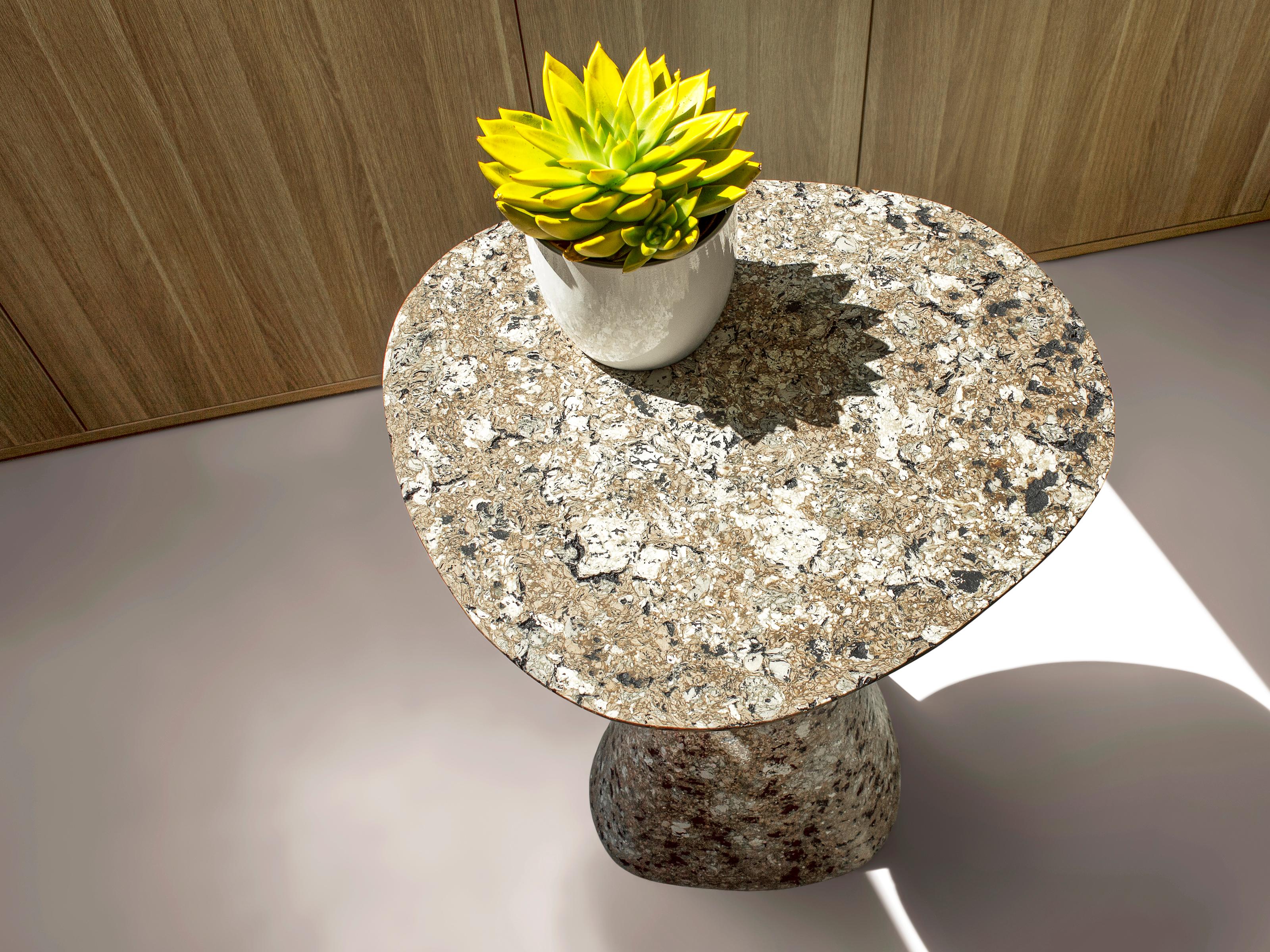 Mottled Side Table by Donatas Zukauskas For Sale 2