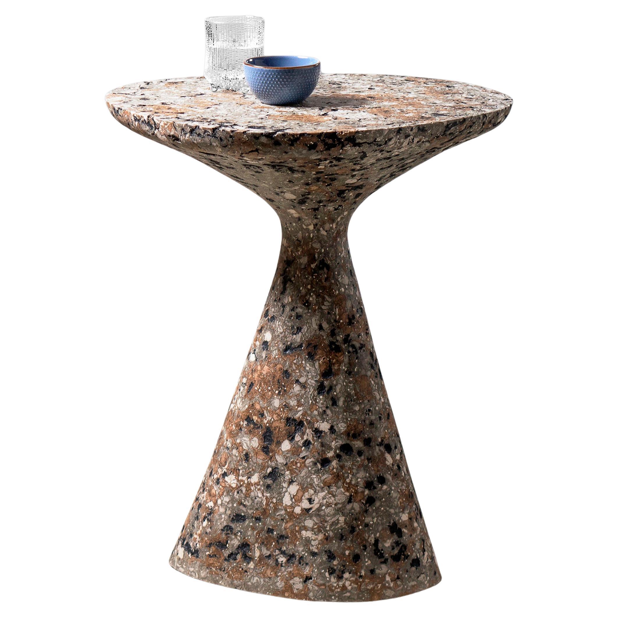 Mottled Side Table by Donatas Zukauskas For Sale