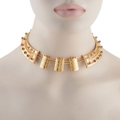 Mouawad 18K Gelbgold 0,64ct Diamant und Granat Halskette MW16-011526