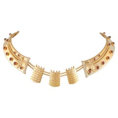 Mouawad 18K Gelbgold 0,64ct Diamant und Granat Halskette MW16-011526