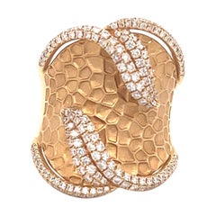 Anello cocktail con diamanti Mouawad in oro giallo 18 carati