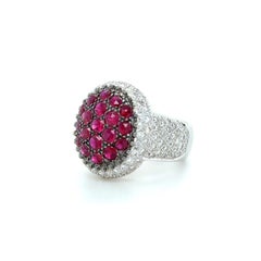 Mouawad, Ruby and Diamond Rosette Ring