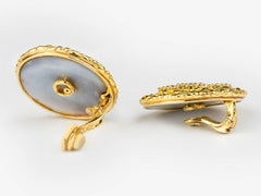 Mauboussin Diamond and Mother of Pearl Earclips