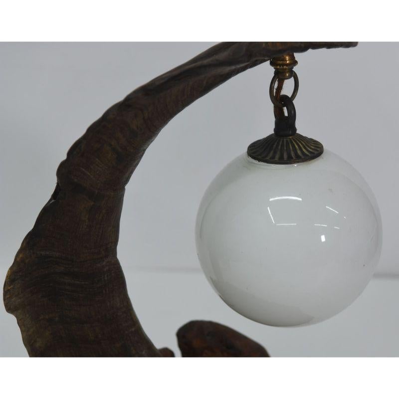 20th Century Mouflon Horn Hunting Lamp For Sale