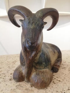 Mouflon en céramique de Knud Kyhn, 1950
