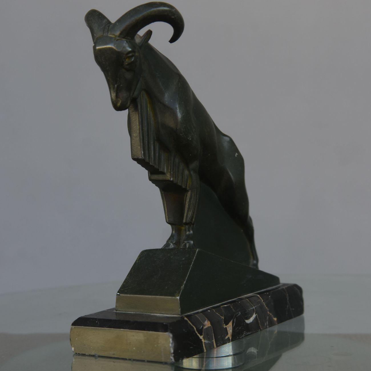 Mouflon in Spelter Patinated by Le Verrier 7