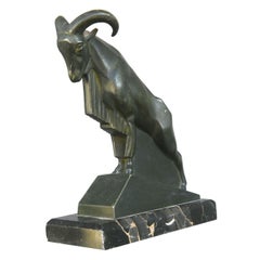 Mouflon in Spelter Patinated by Le Verrier