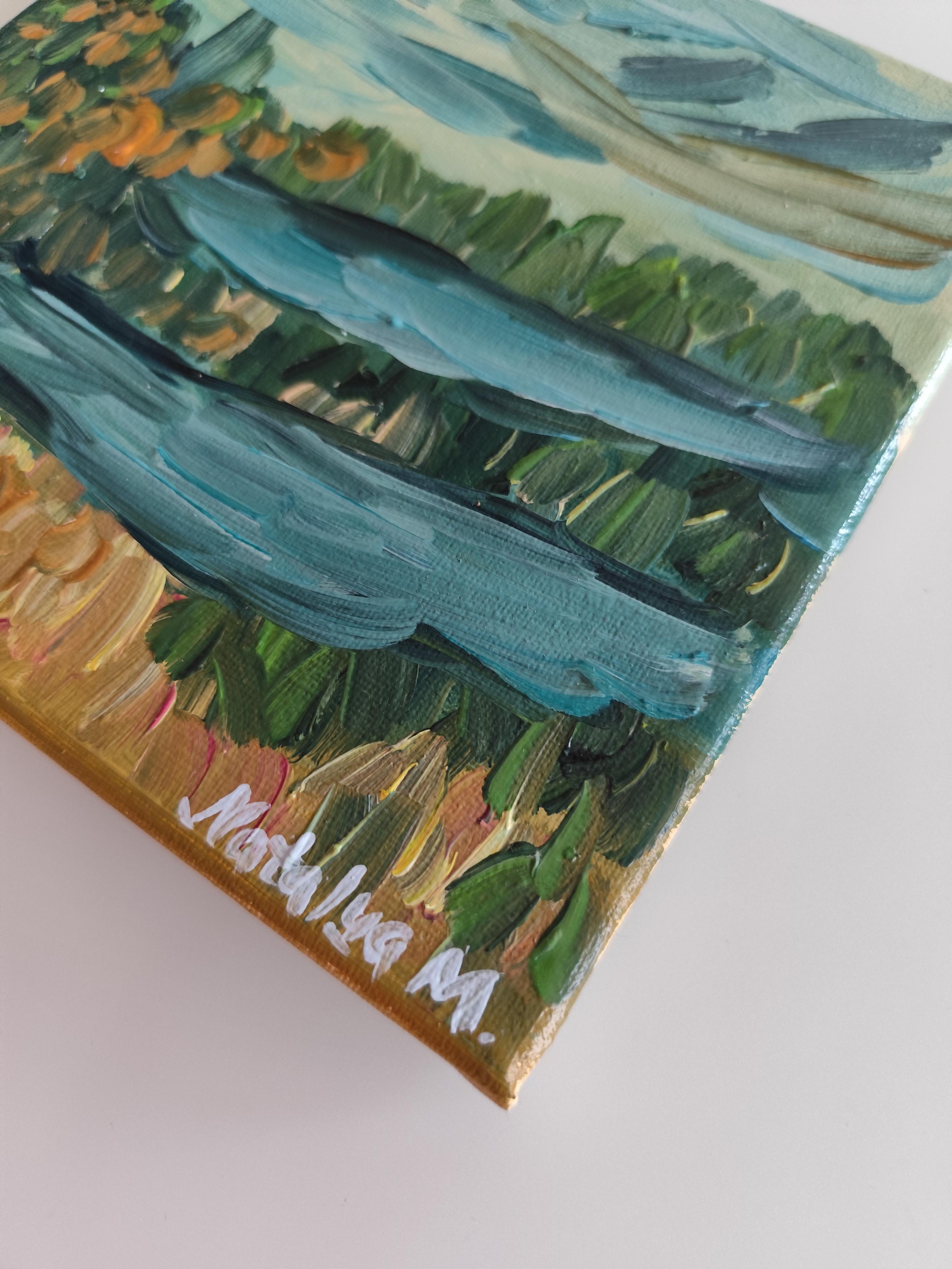 Abstract Expressionist impressionist nature oil painting 