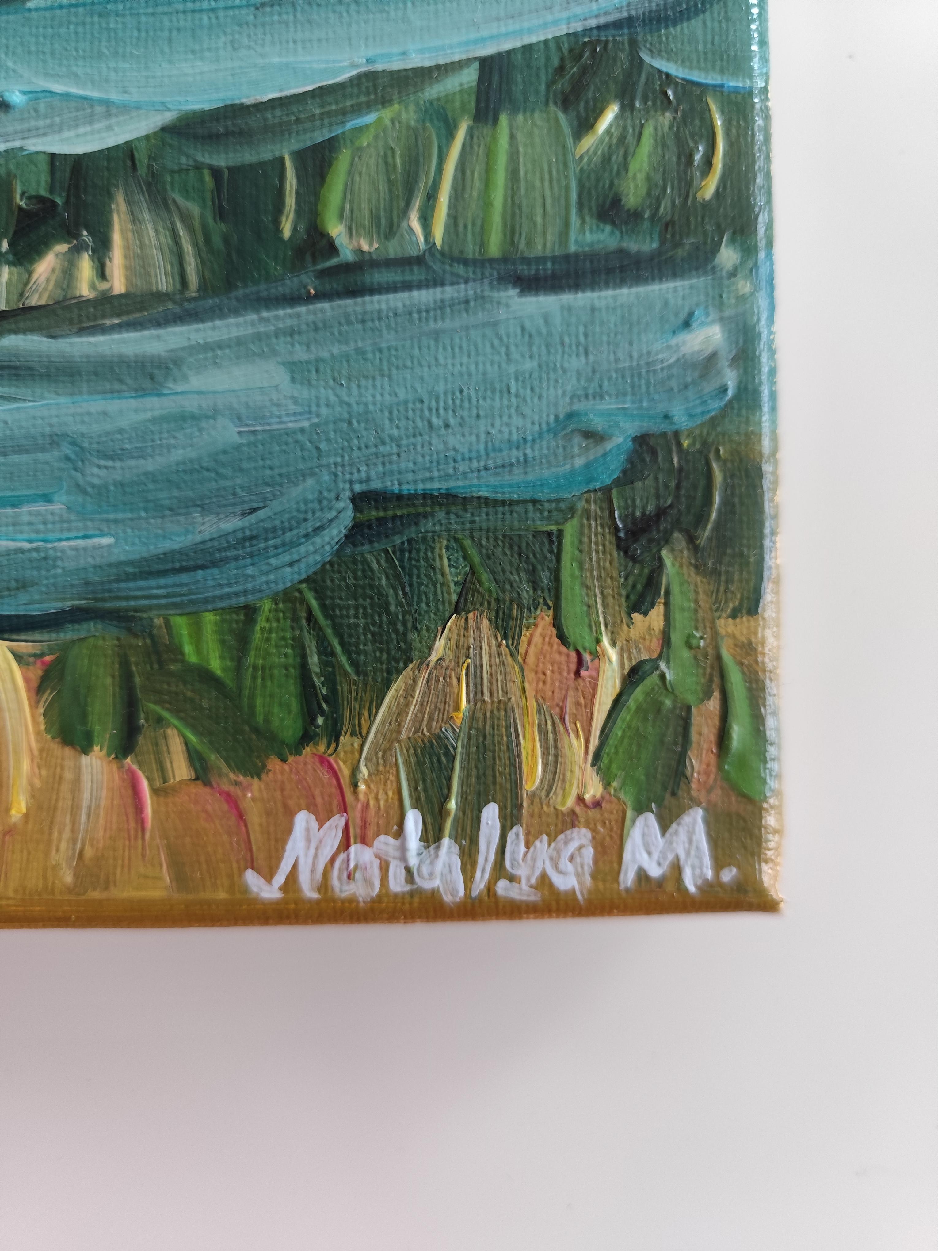 Abstract Expressionist impressionist nature oil painting 