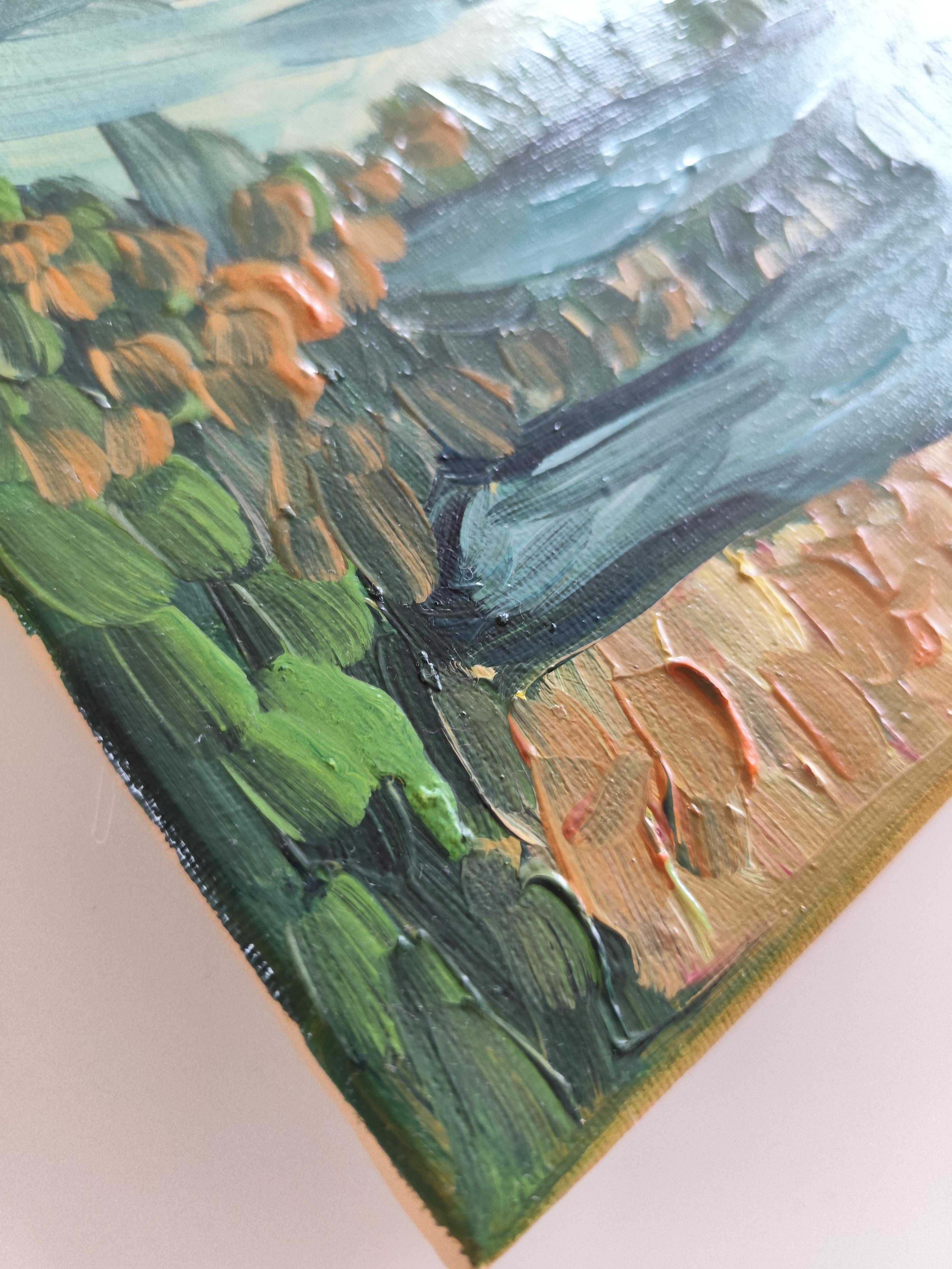 Abstract Expressionist impressionist nature oil painting 