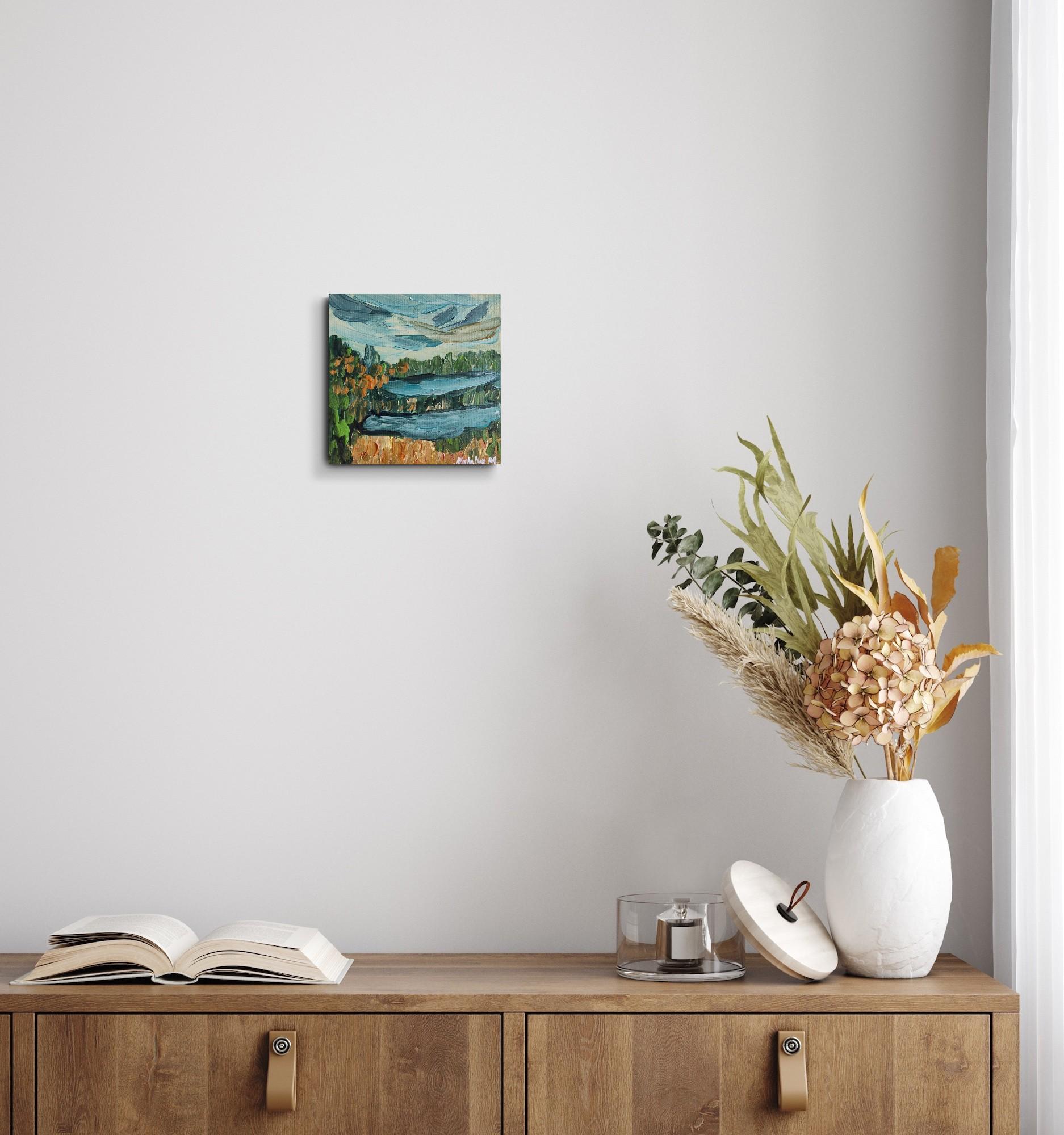 Abstract Expressionist impressionist nature oil painting 