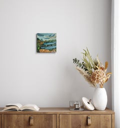 Peinture à l'huile abstraite expressionniste impressionniste nature "Appel à la nature"".