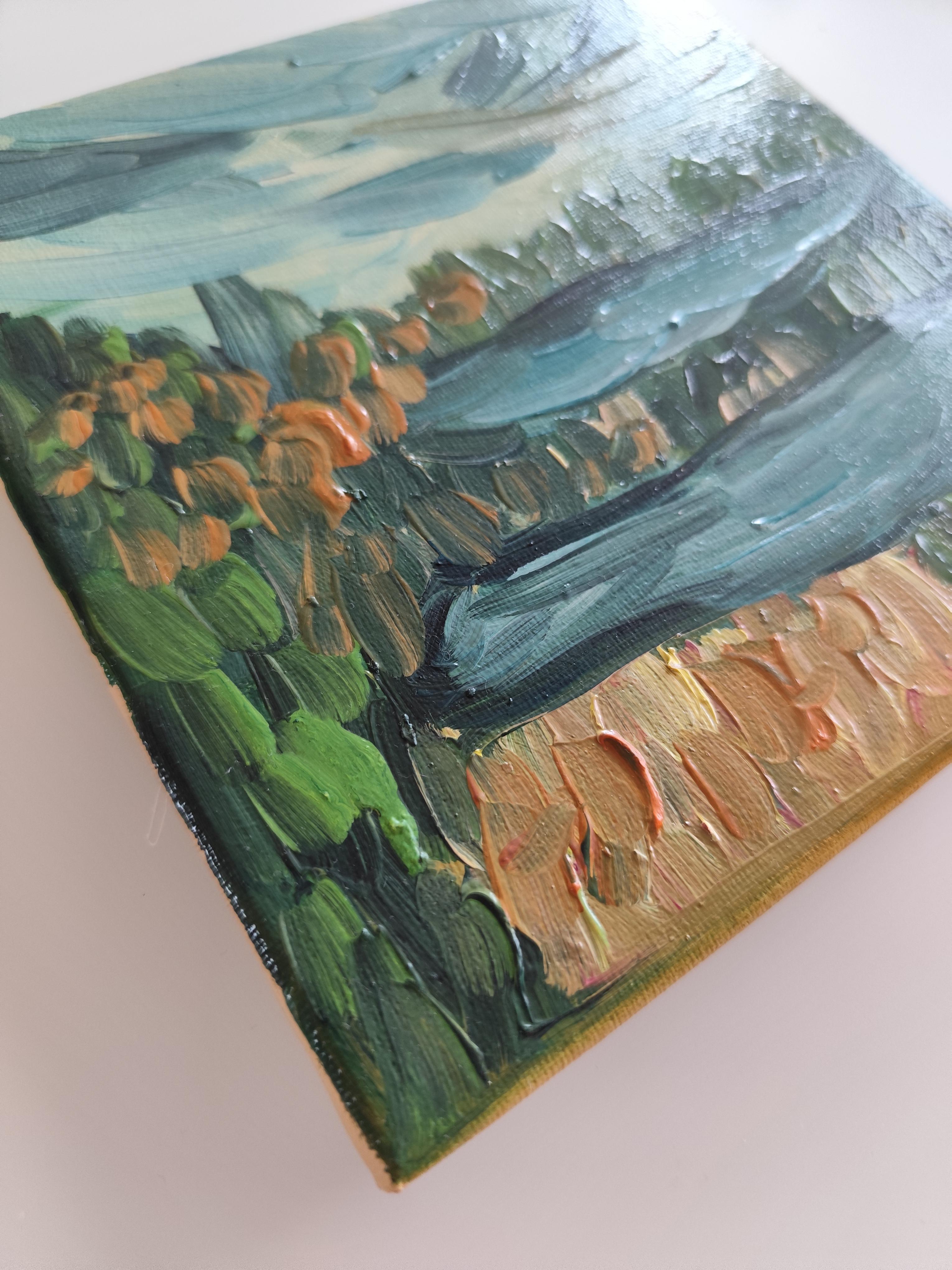 Abstract Expressionist impressionist nature oil painting 