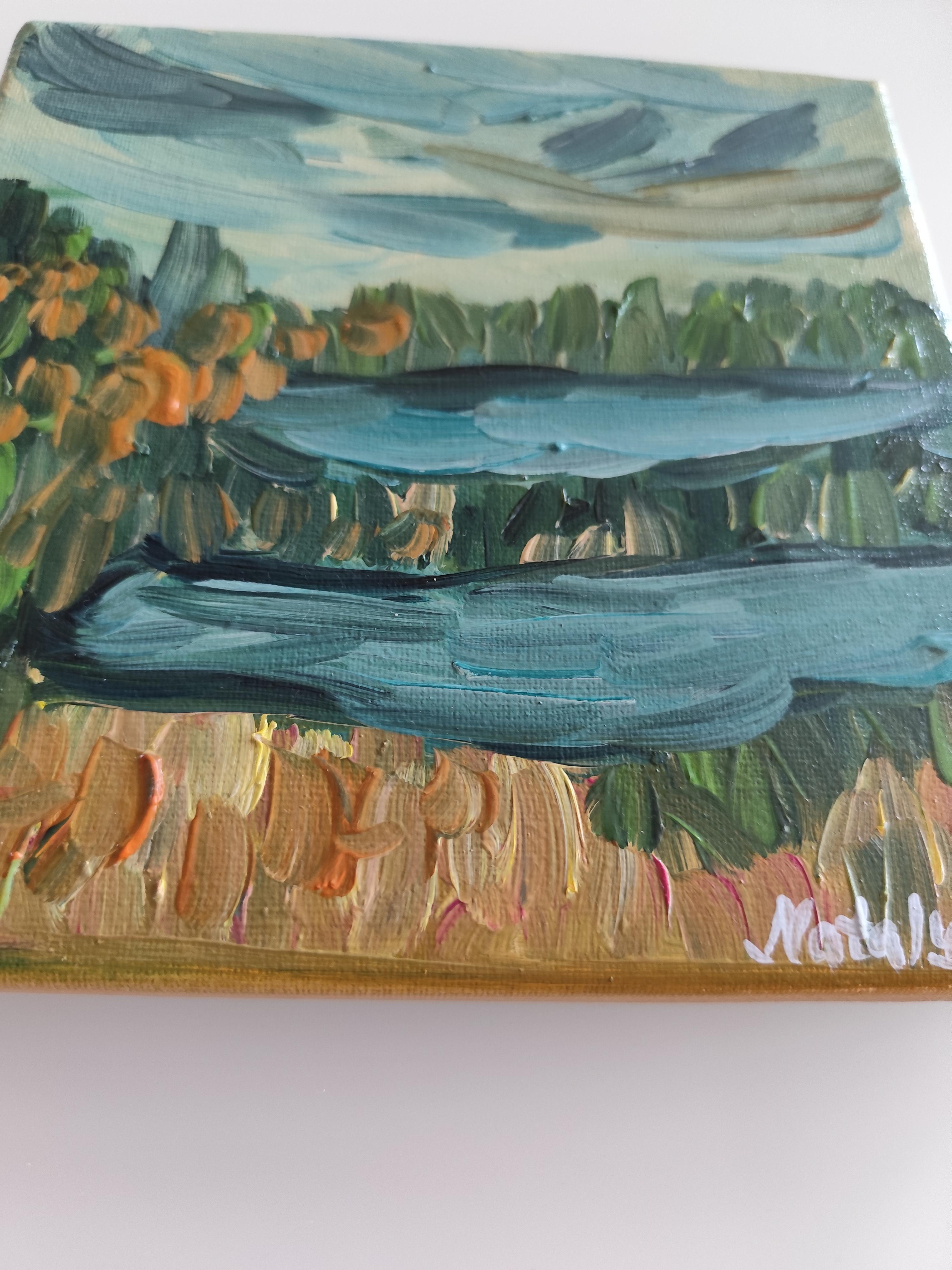 Abstract Expressionist impressionist nature oil painting 
