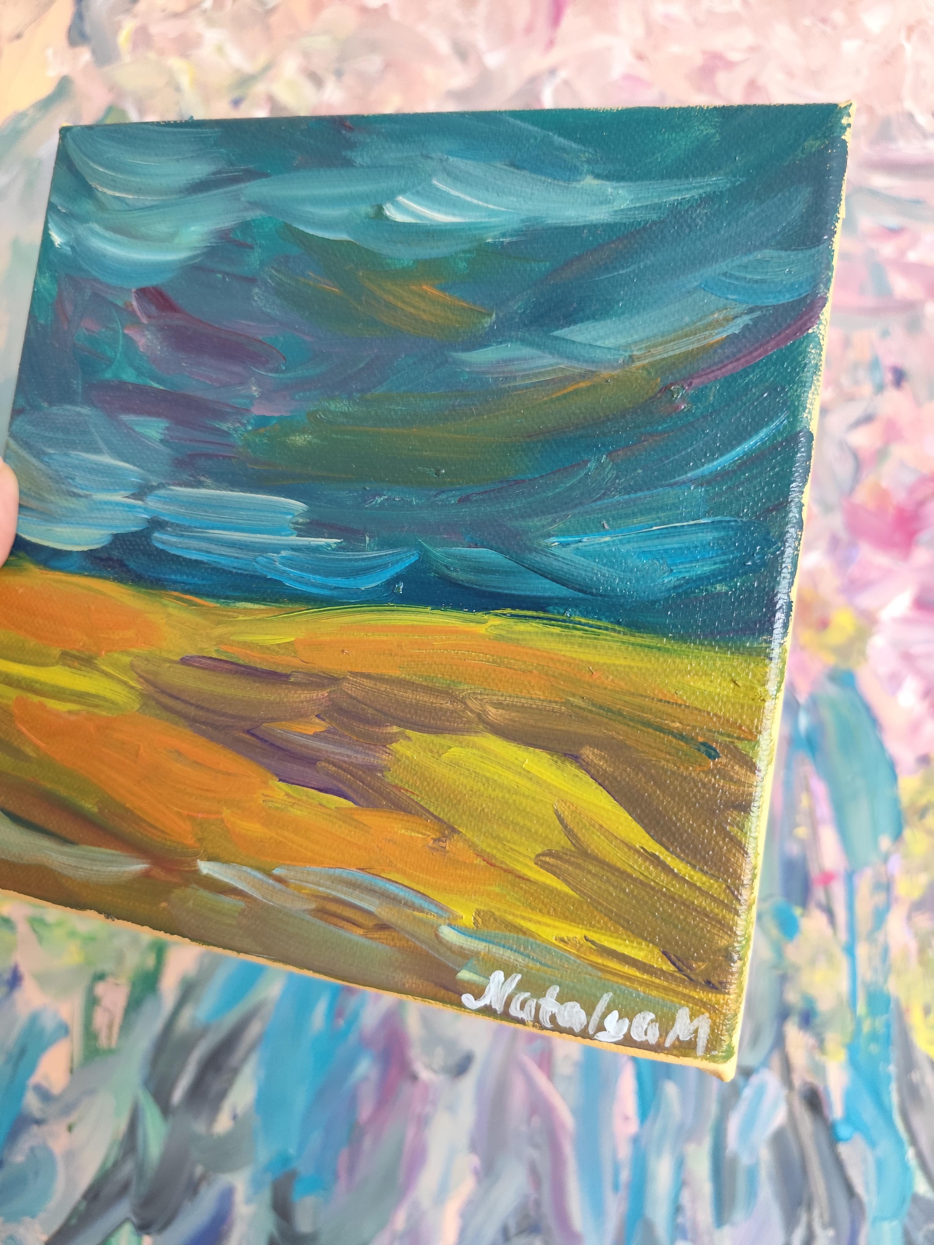 Abstrakter Expressionist impressionistische Natur Ölgemälde 