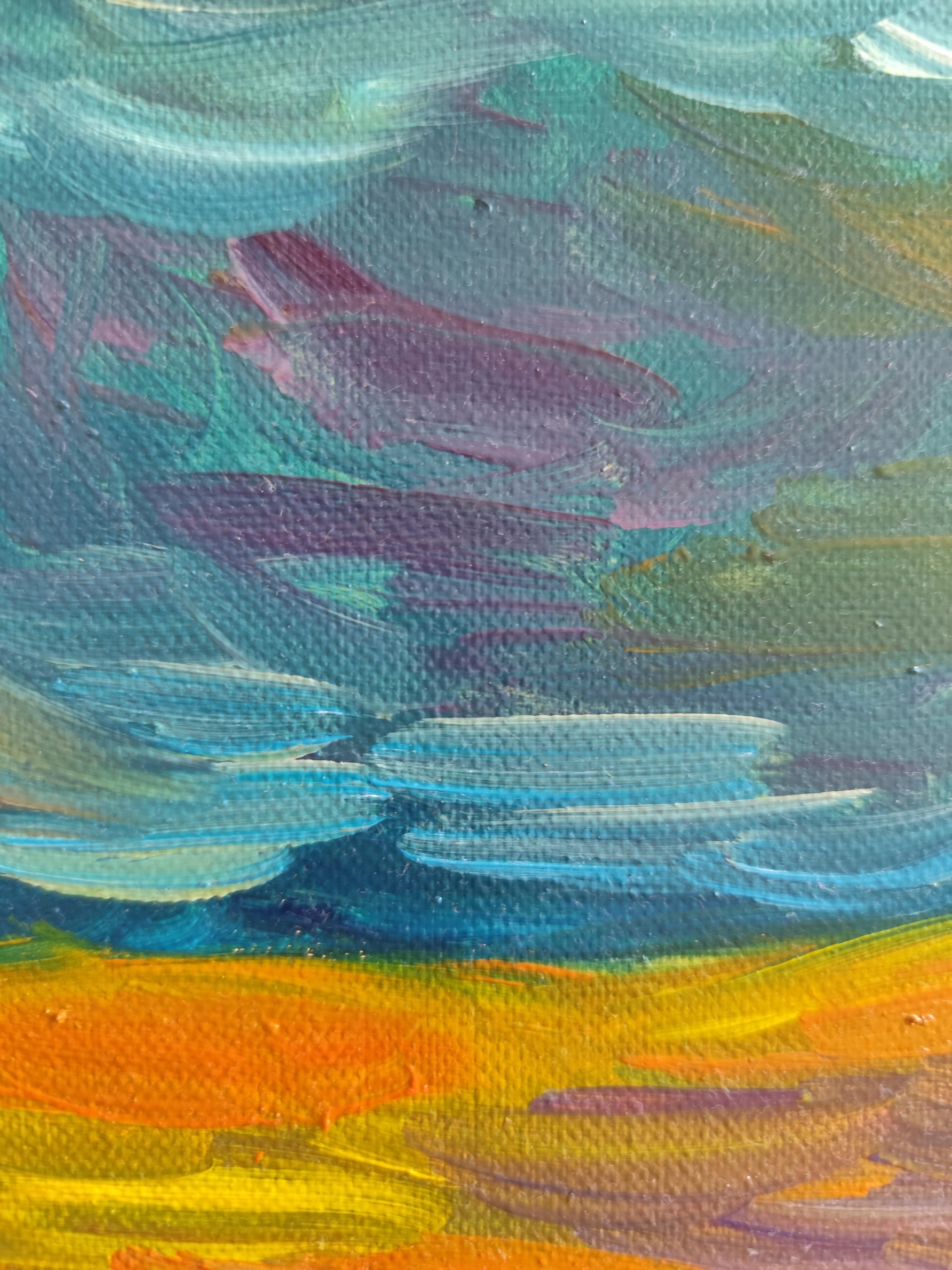 Abstrakter Expressionist impressionistische Natur Ölgemälde 