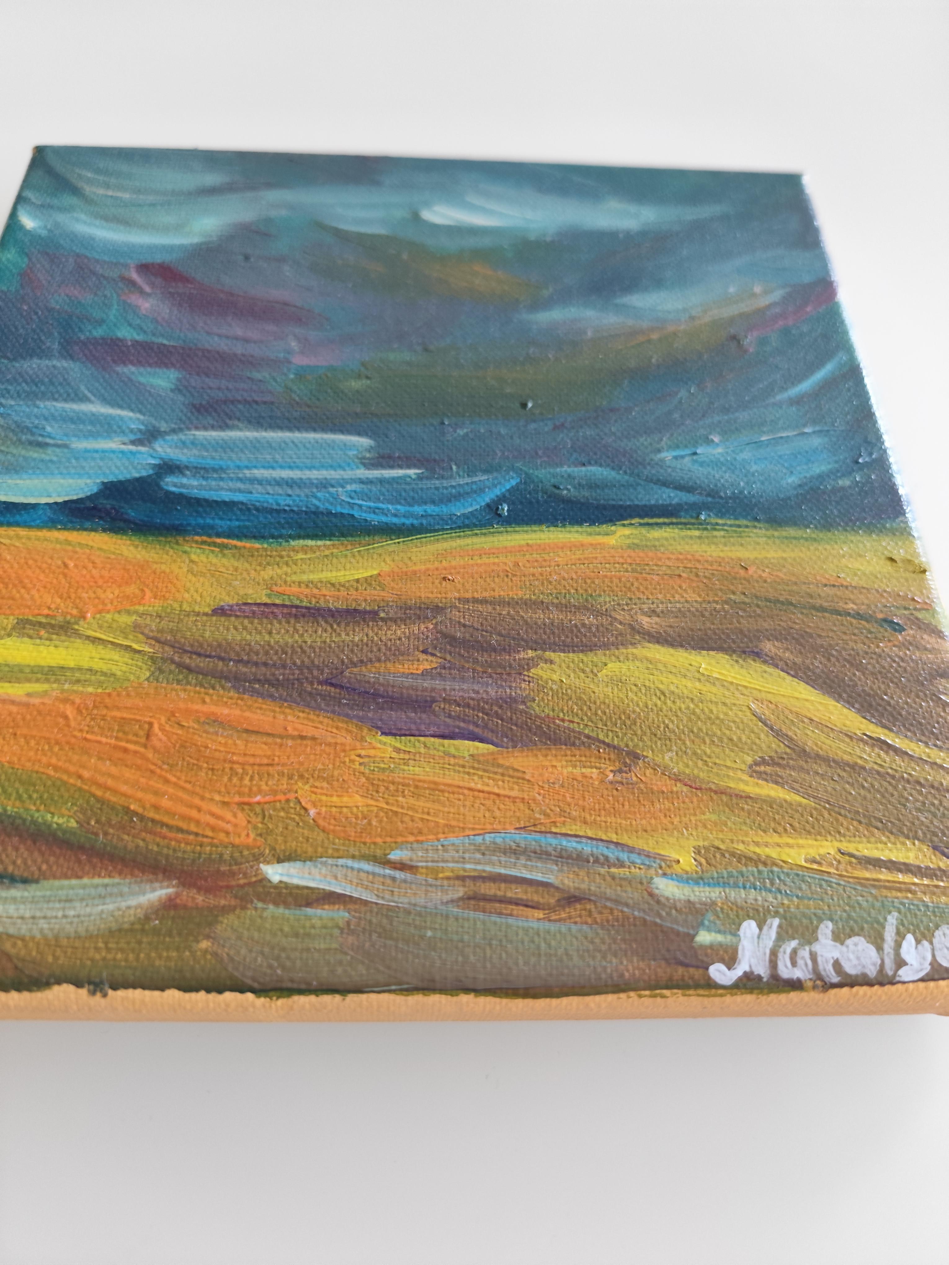Abstrakter Expressionist impressionistische Natur Ölgemälde 