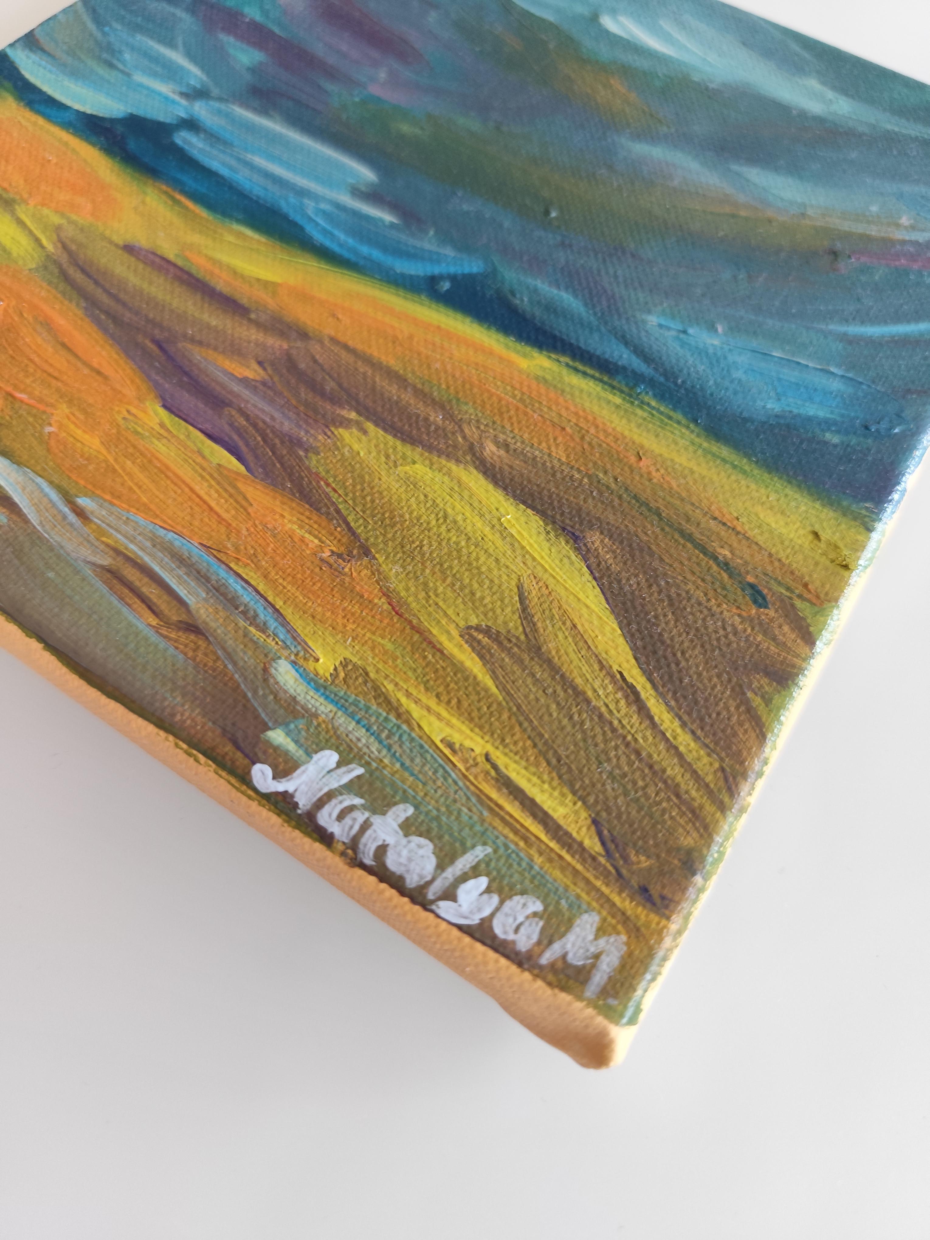 Abstrakter Expressionist impressionistische Natur Ölgemälde 