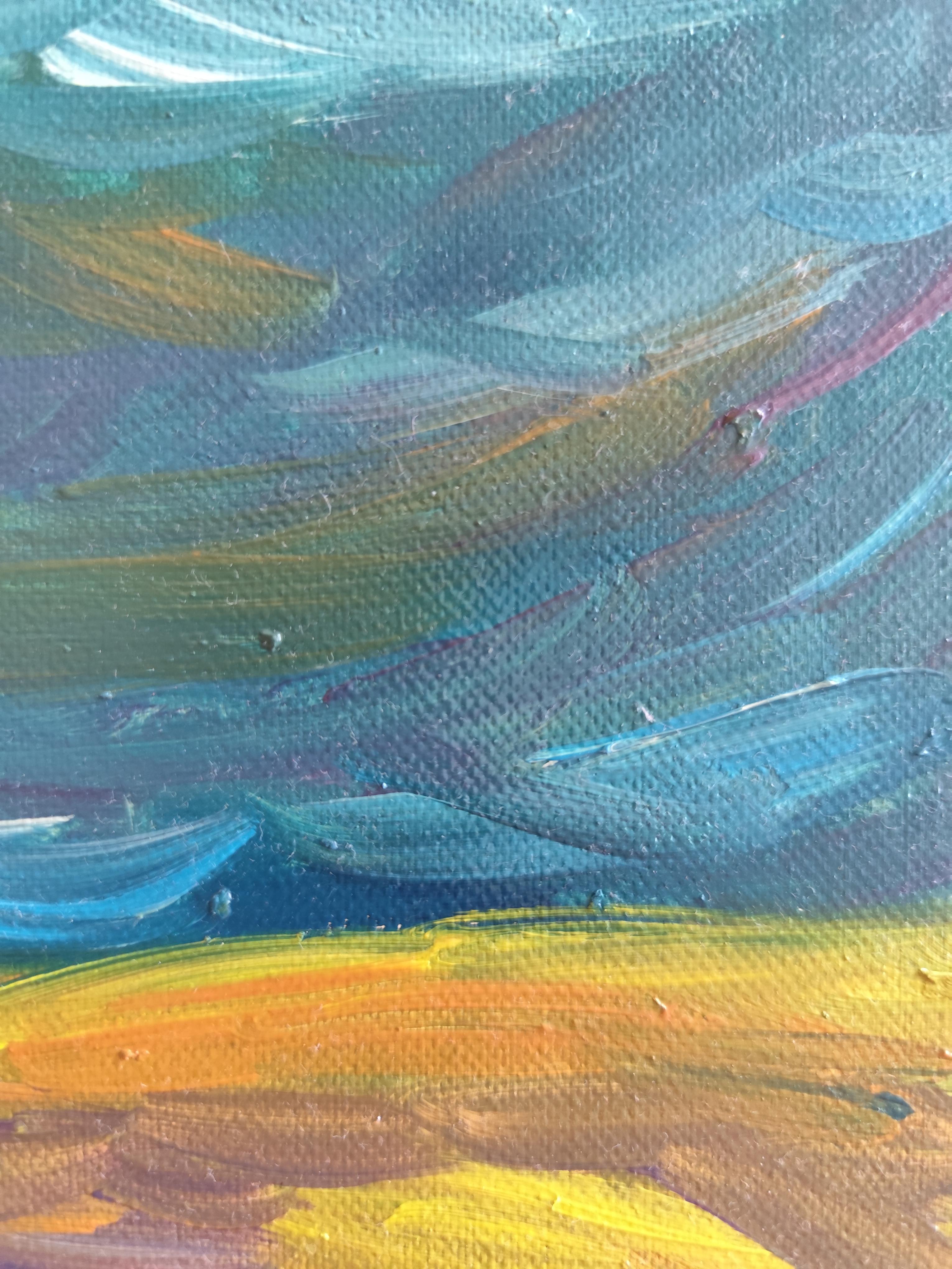 Abstrakter Expressionist impressionistische Natur Ölgemälde 