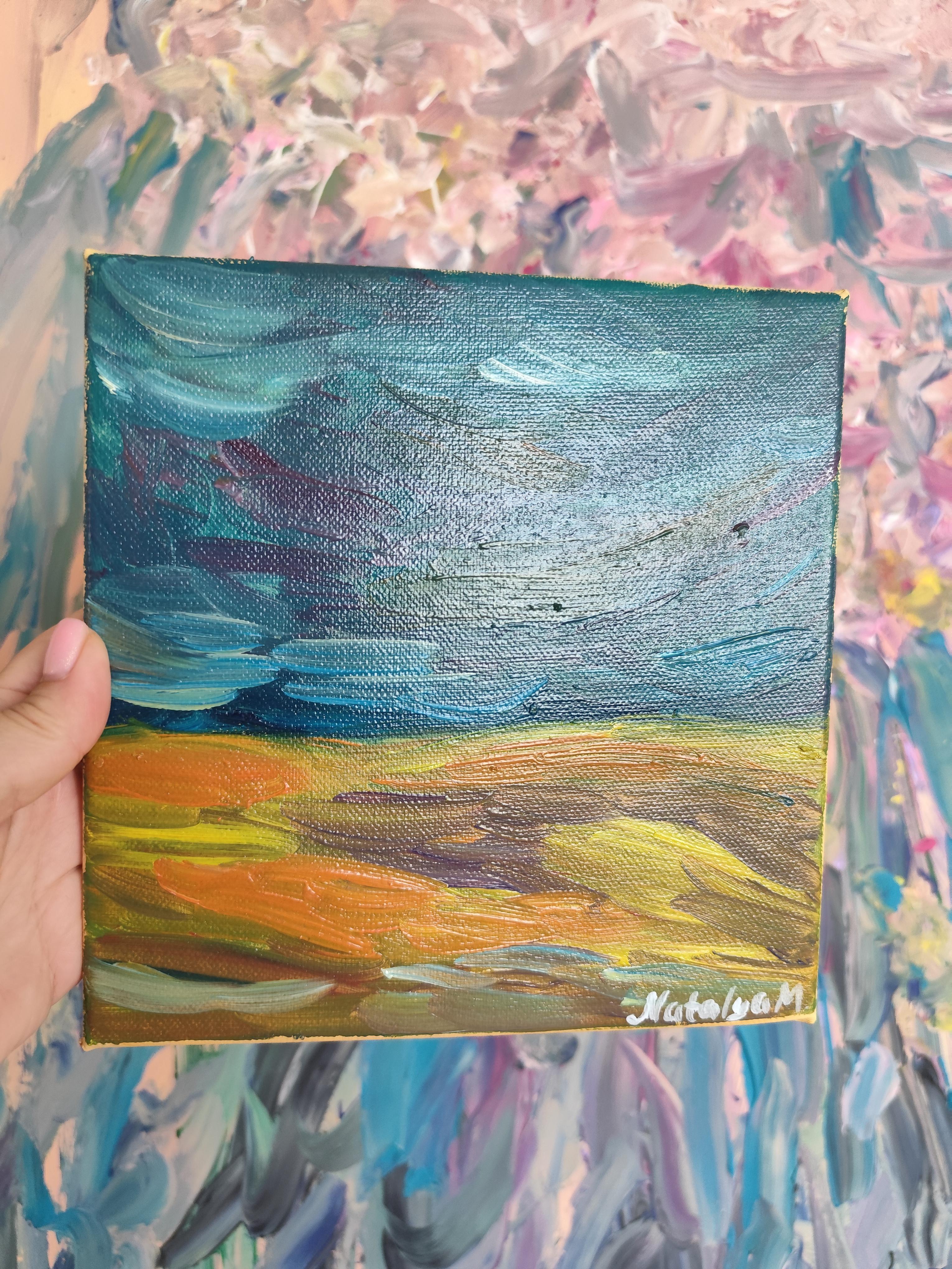 Abstrakter Expressionist impressionistische Natur Ölgemälde 