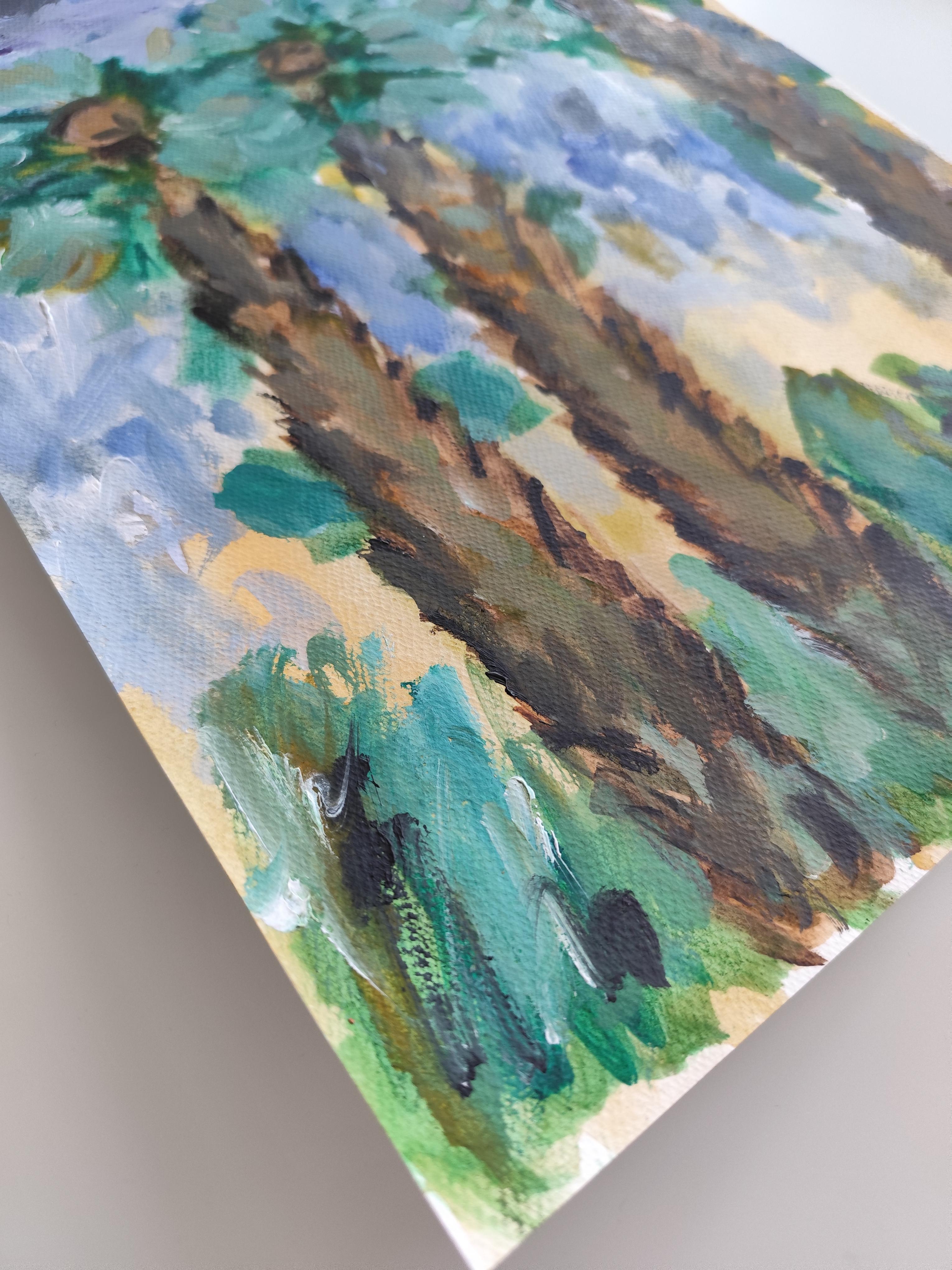 Pittura naturalistica impressionista espressionista astratta su carta 