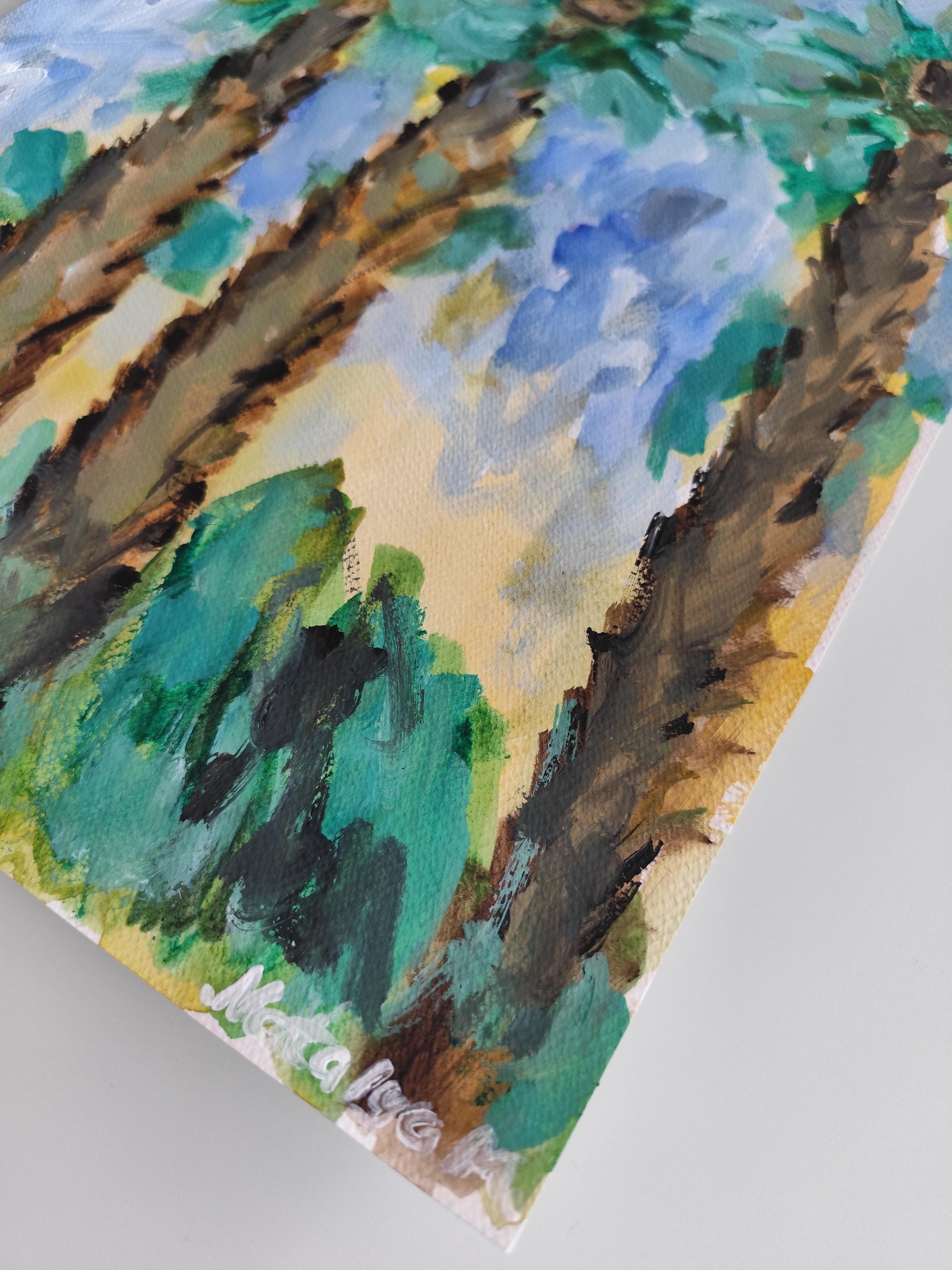 Pittura naturalistica impressionista espressionista astratta su carta 