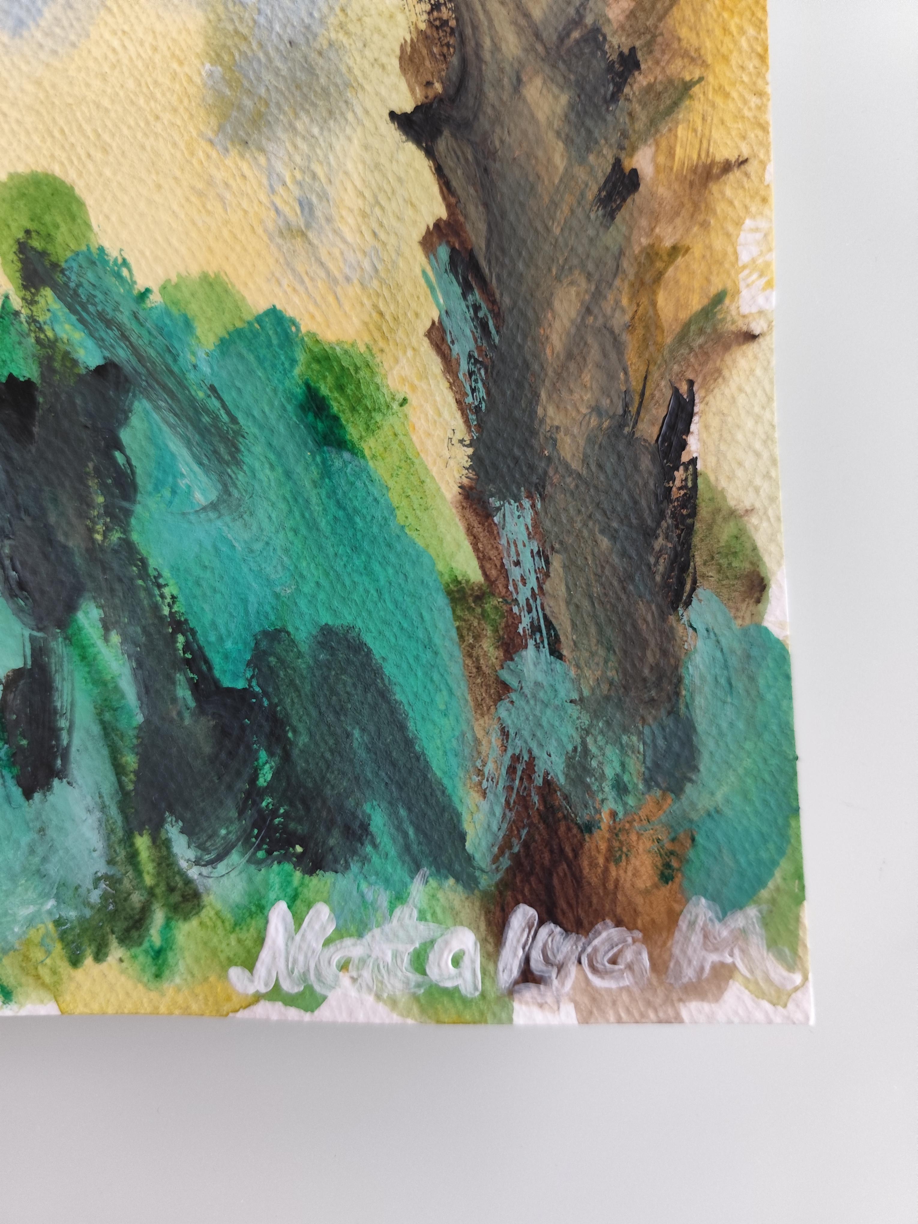 Pittura naturalistica impressionista espressionista astratta su carta 