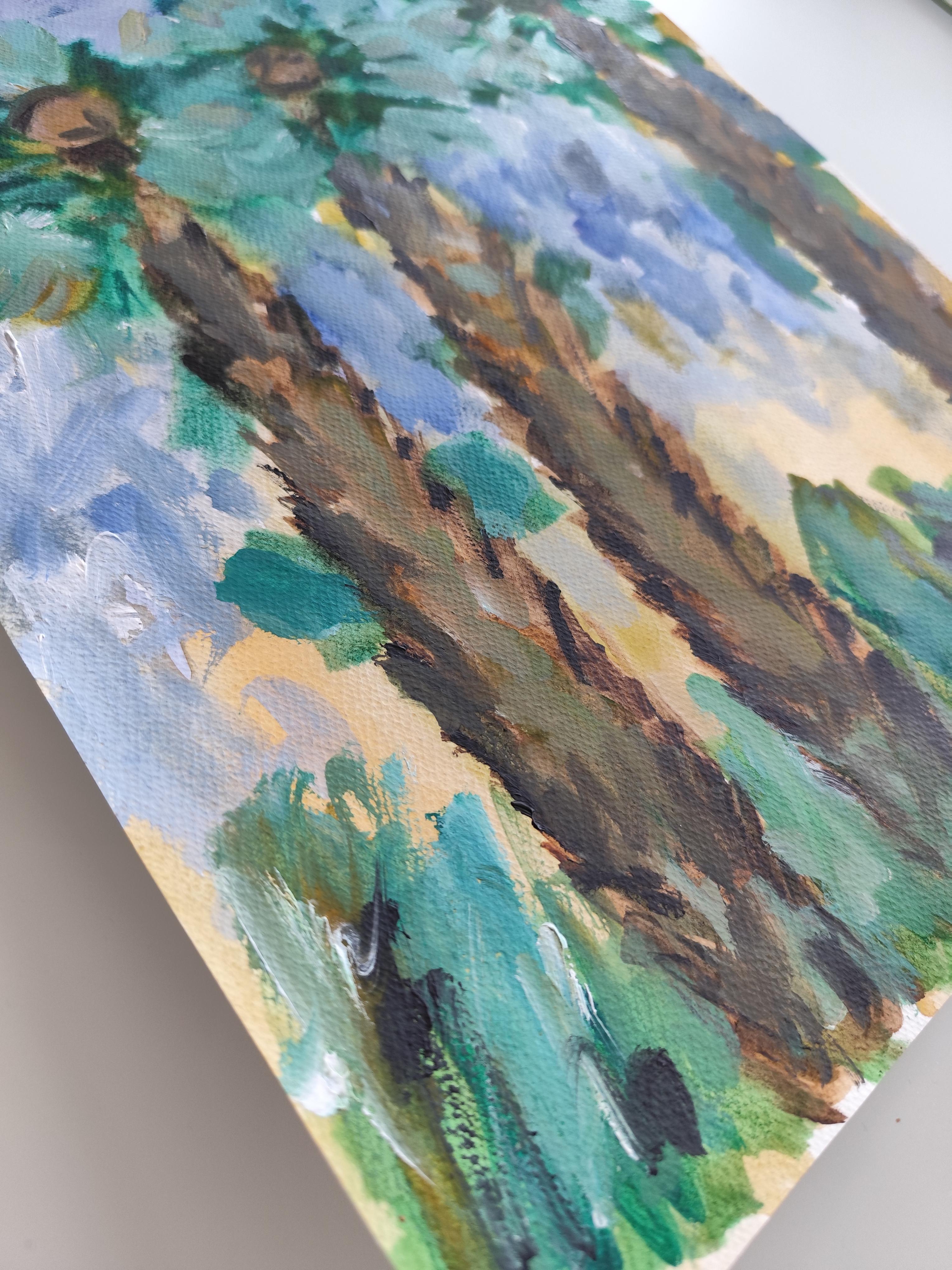 Pittura naturalistica impressionista espressionista astratta su carta 