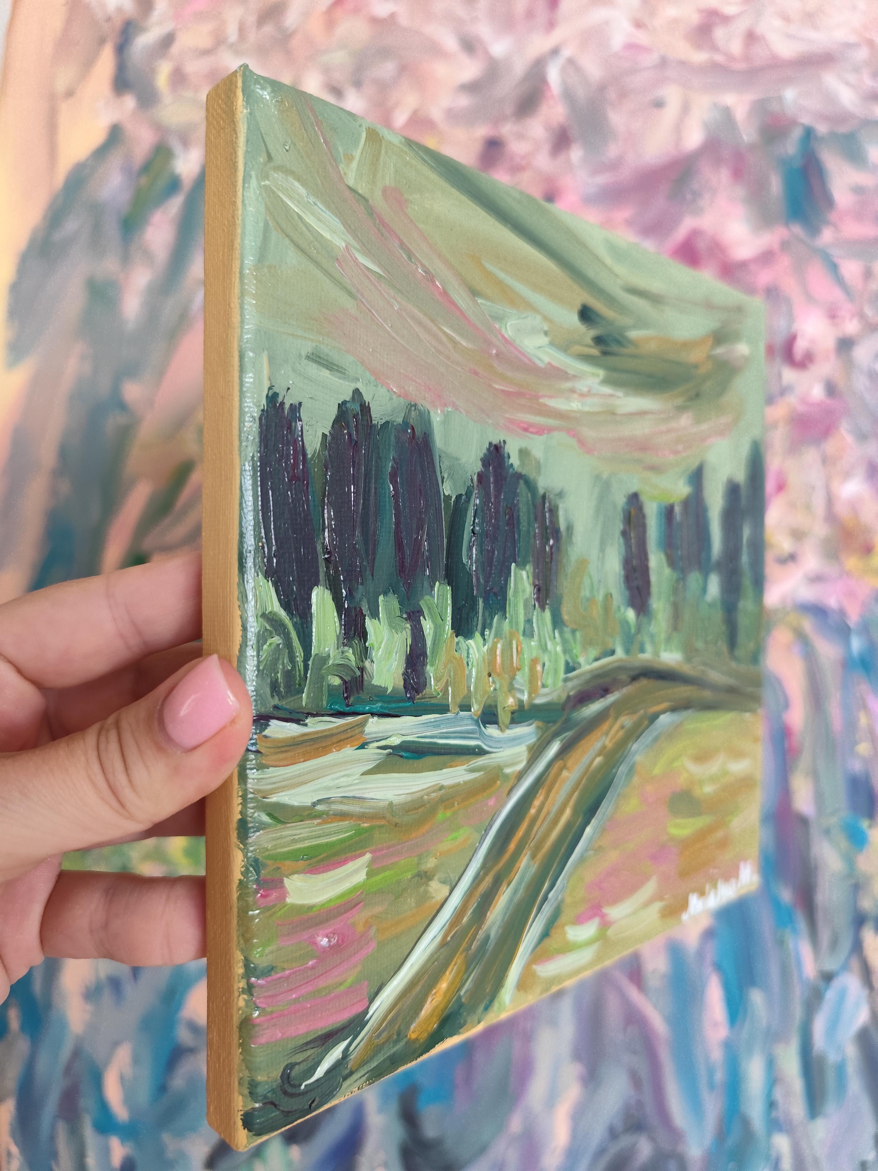 Pittura ad olio impressionista espressionista astratta 