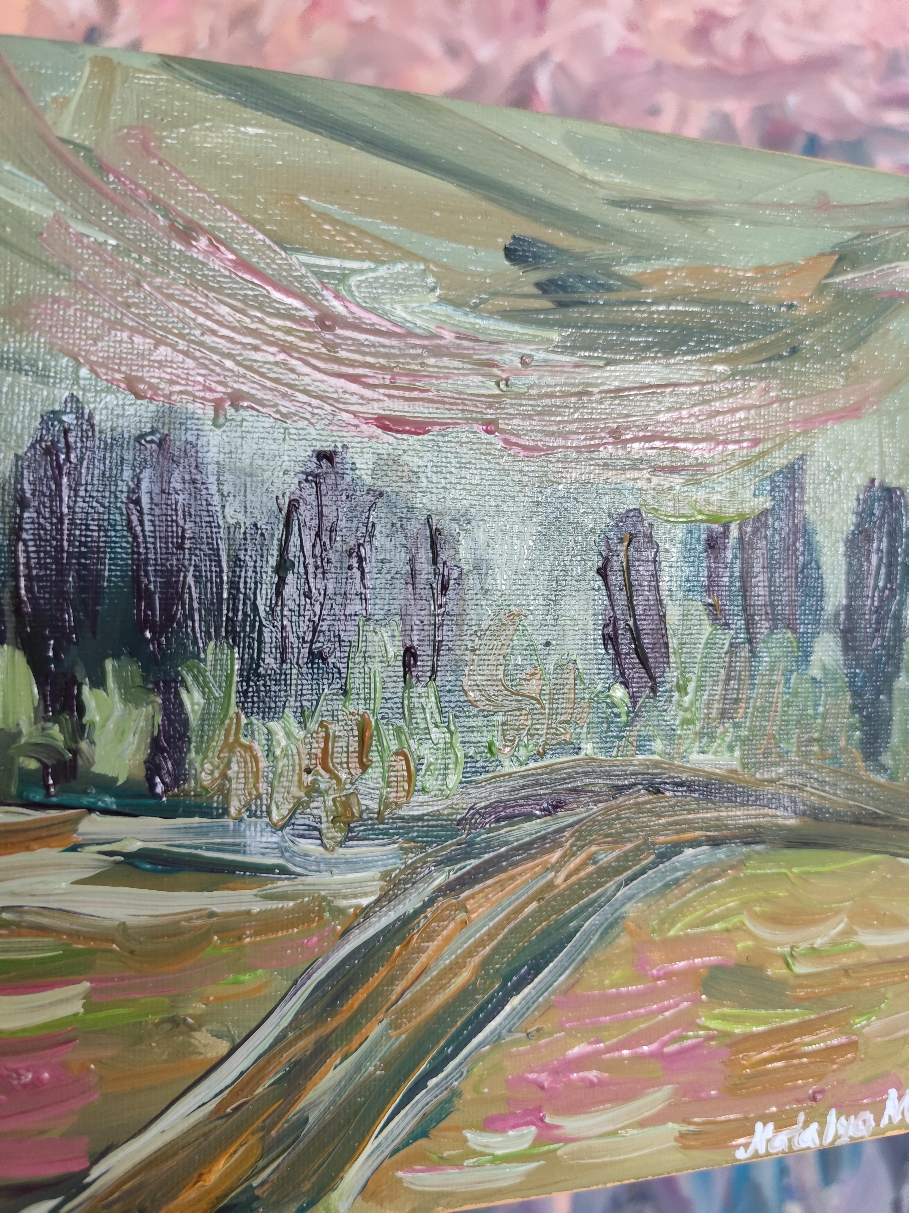 Pittura ad olio impressionista espressionista astratta 