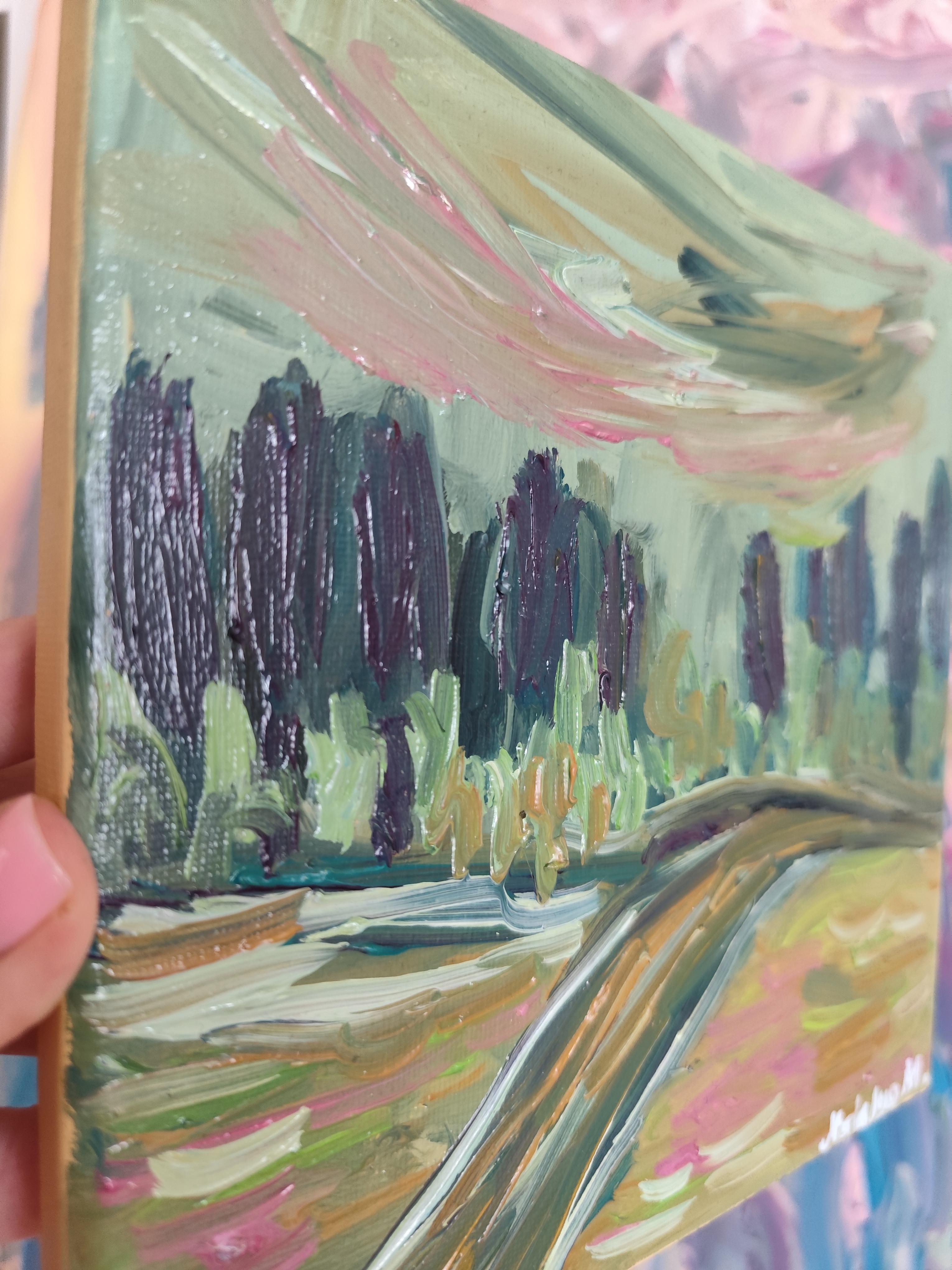 Pittura ad olio impressionista espressionista astratta 