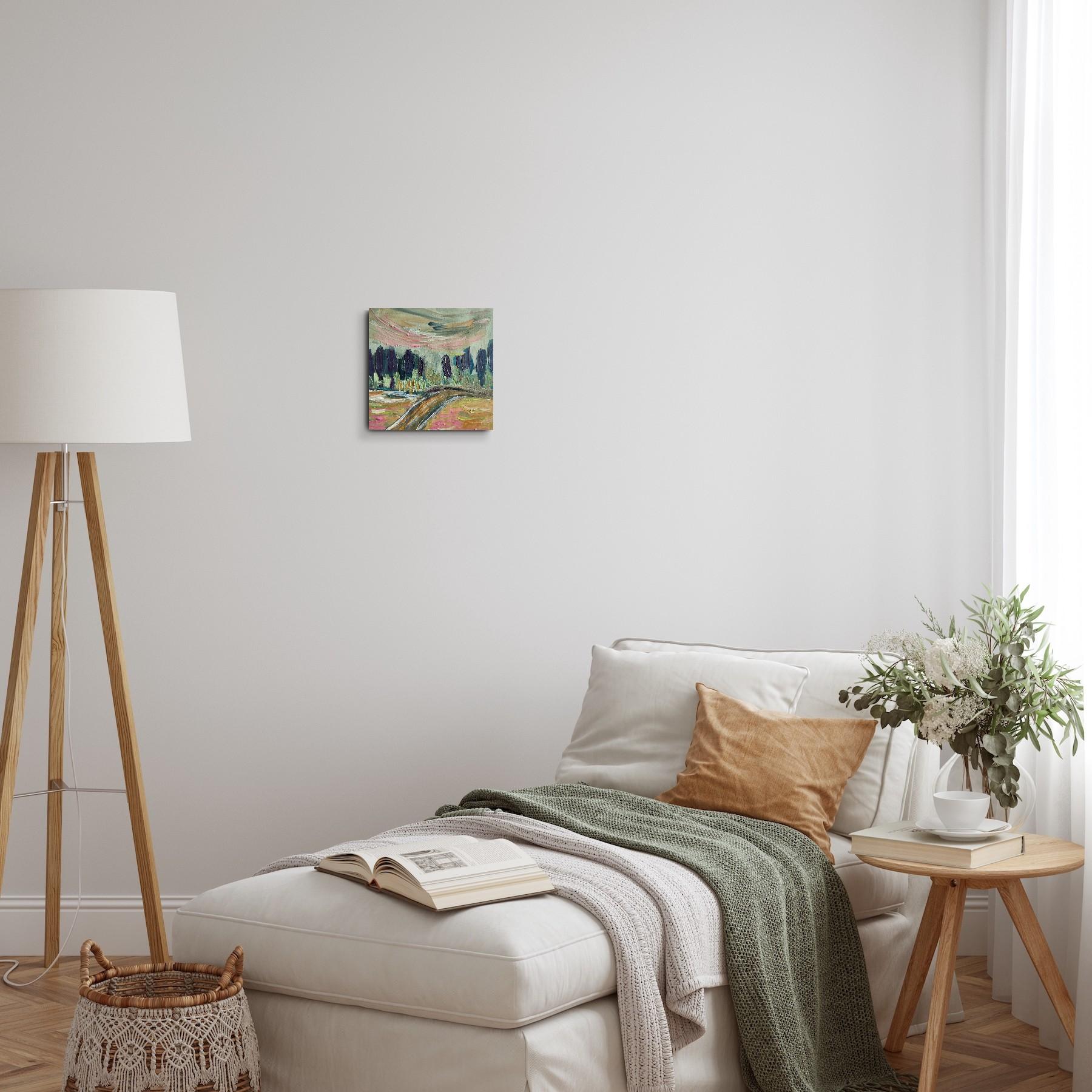 Pittura ad olio impressionista espressionista astratta 
