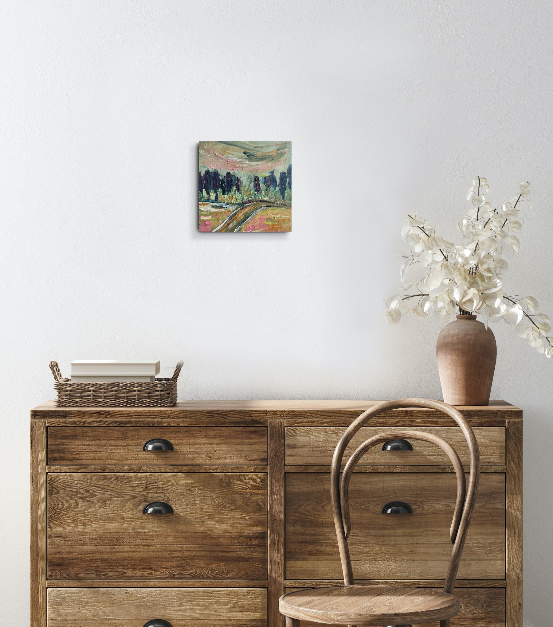 Pittura ad olio impressionista espressionista astratta 