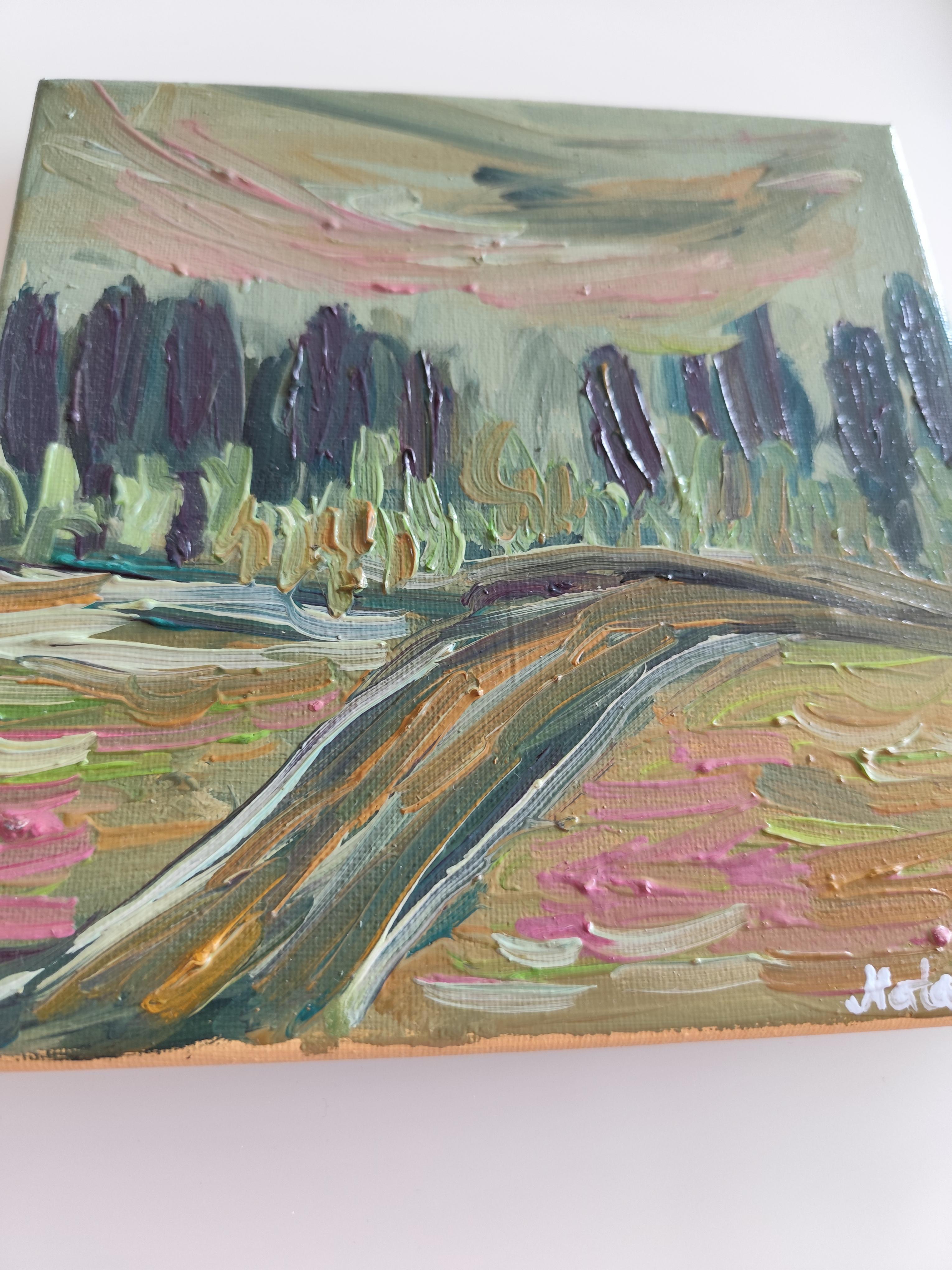 Pittura ad olio impressionista espressionista astratta 