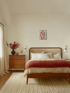 Abstract Expressionist impressionist portrait  of a woman on paper "Unbreakable"