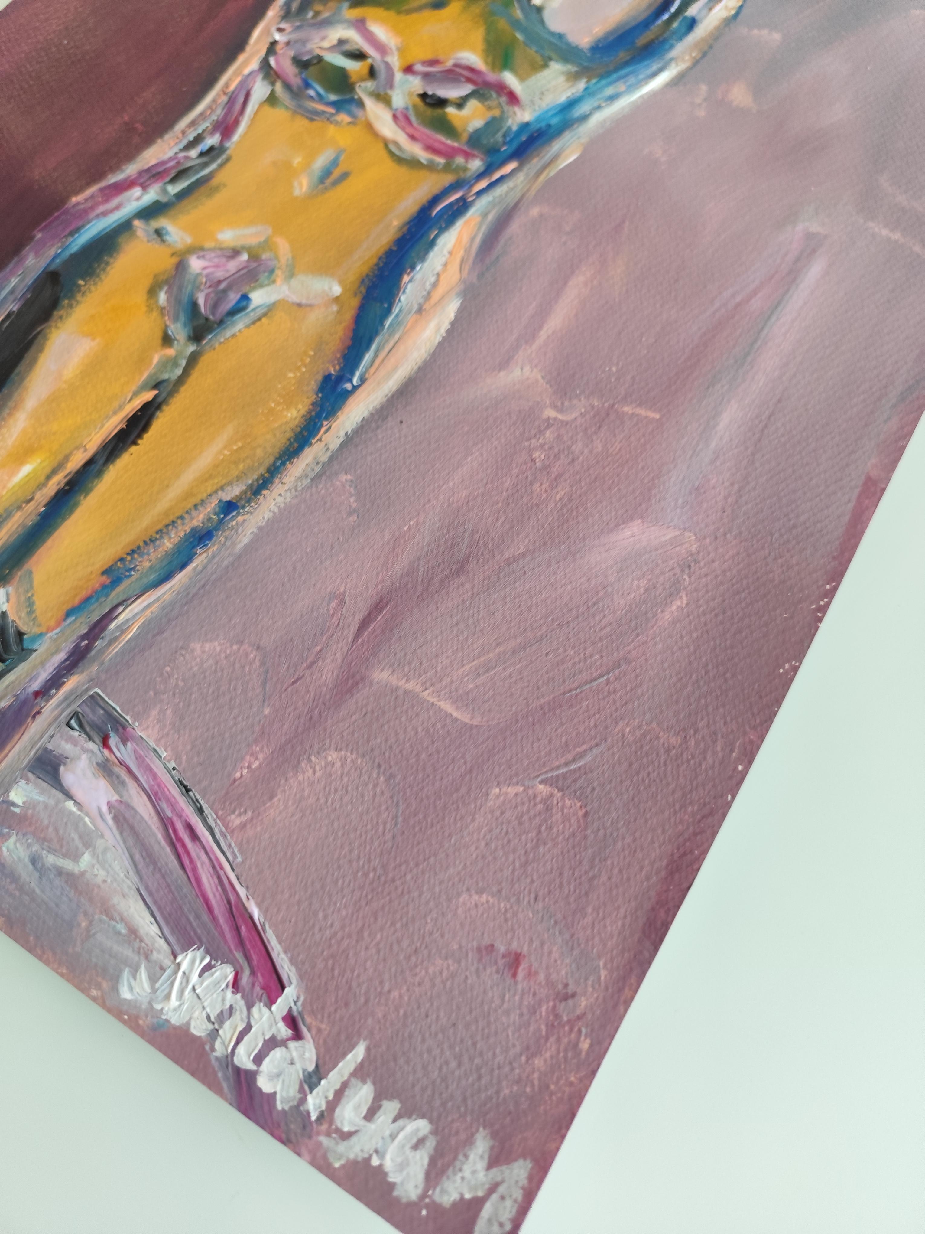 Abstrakter Expressionist impressionistischer Frauenkörper auf Papier 