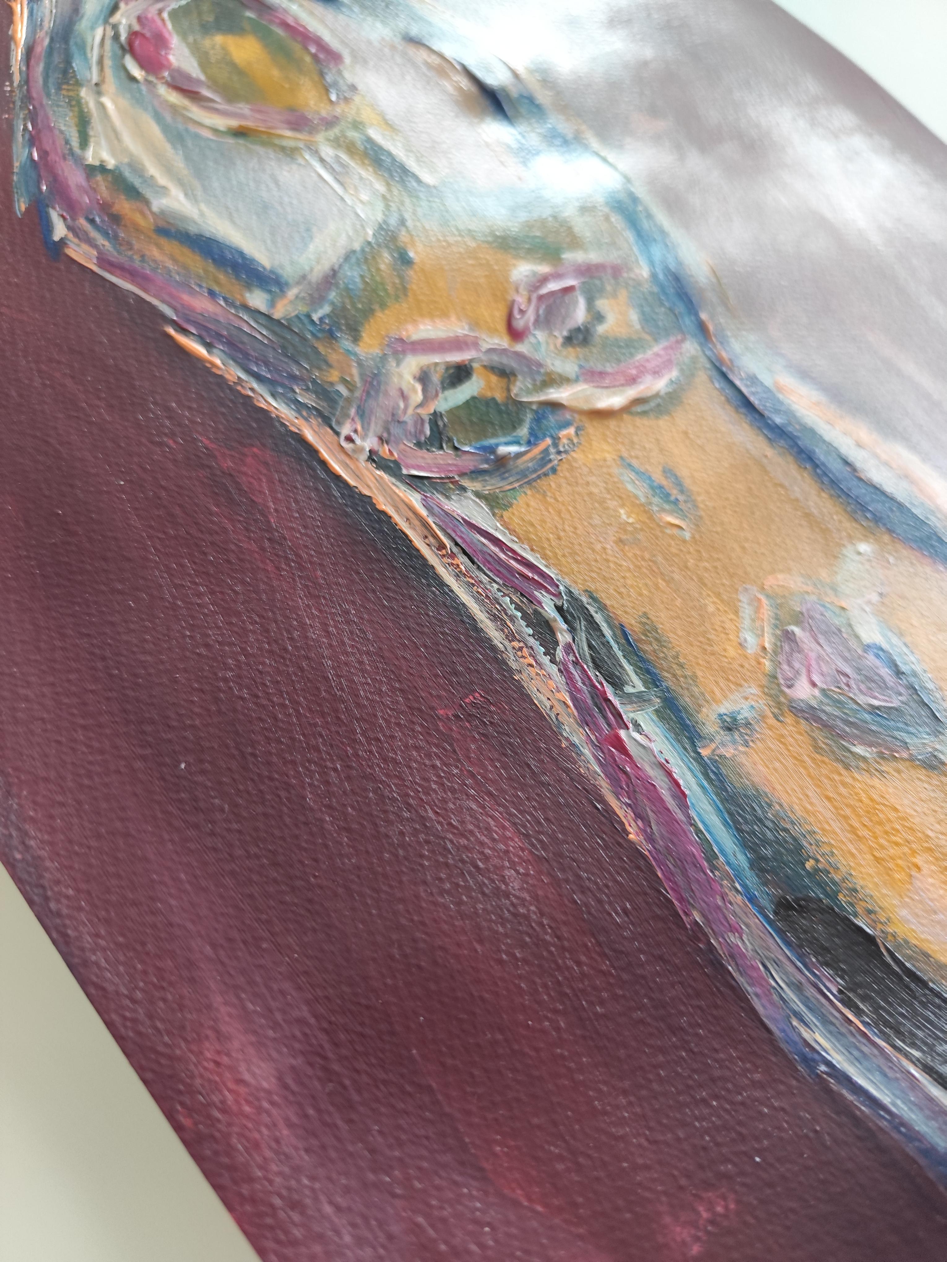 Abstrakter Expressionist impressionistischer Frauenkörper auf Papier 