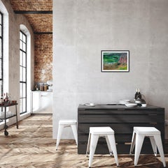 Contemporary abstract expressive nature beach oil painting "Canet Beach"