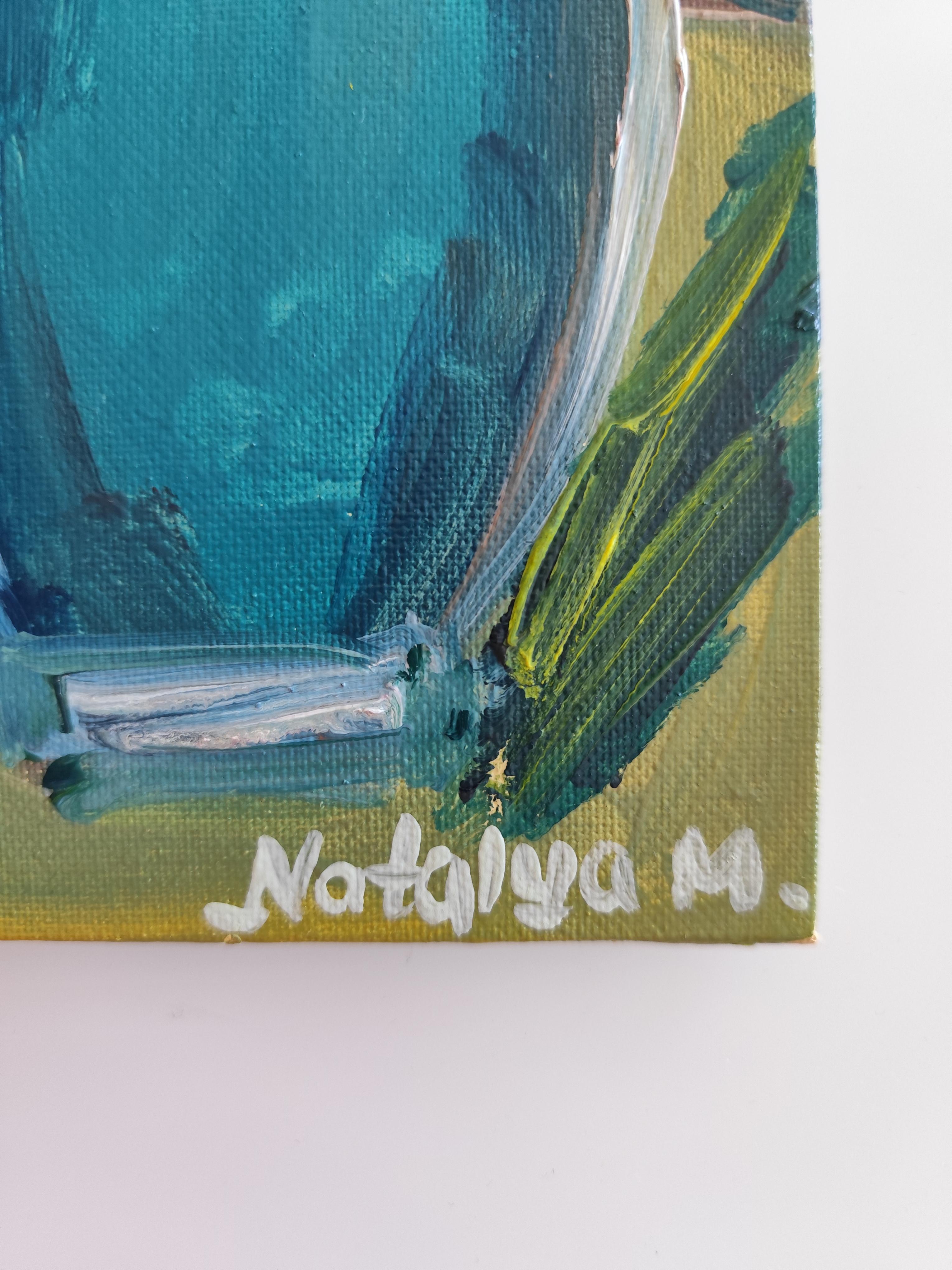 Peinture à l'huile impressionniste abstraite et florale expressive 