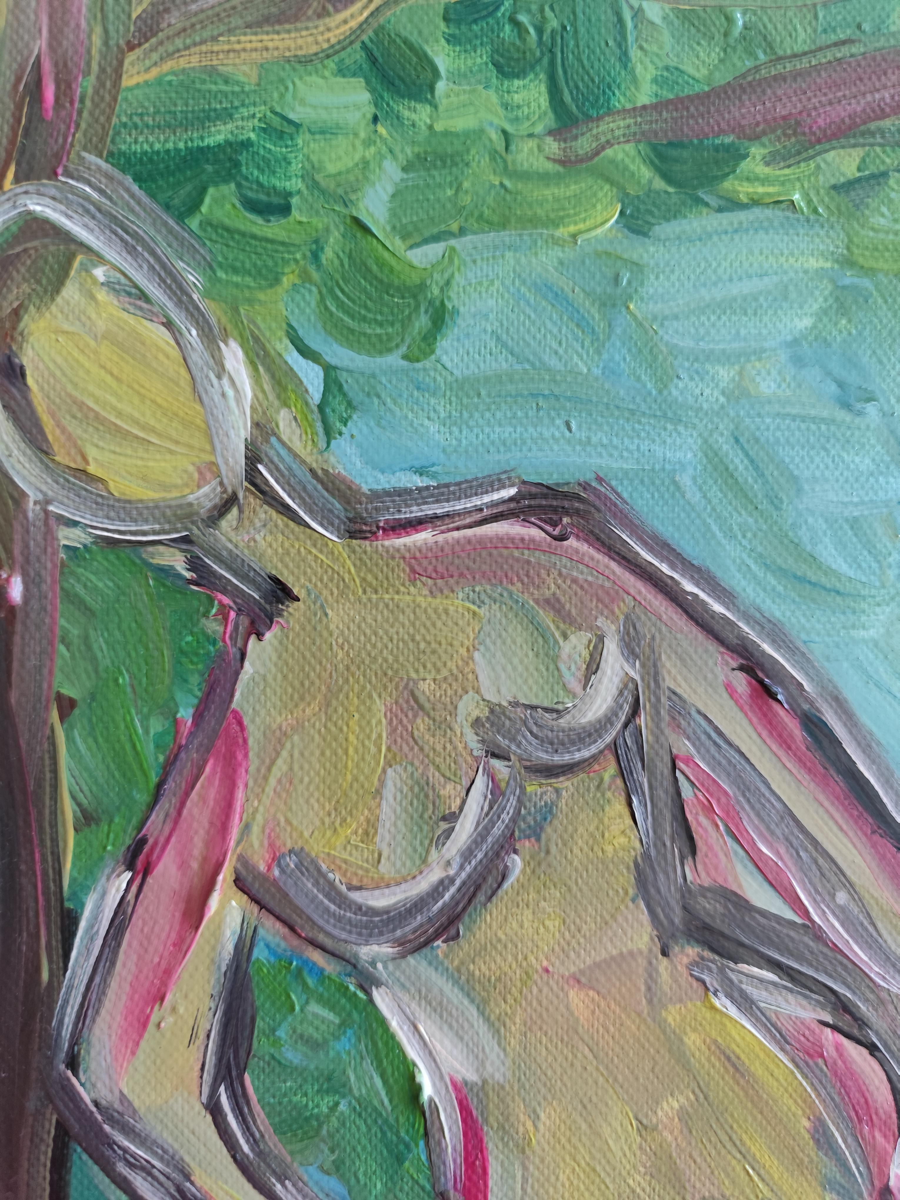 Pittura ad olio su tela 