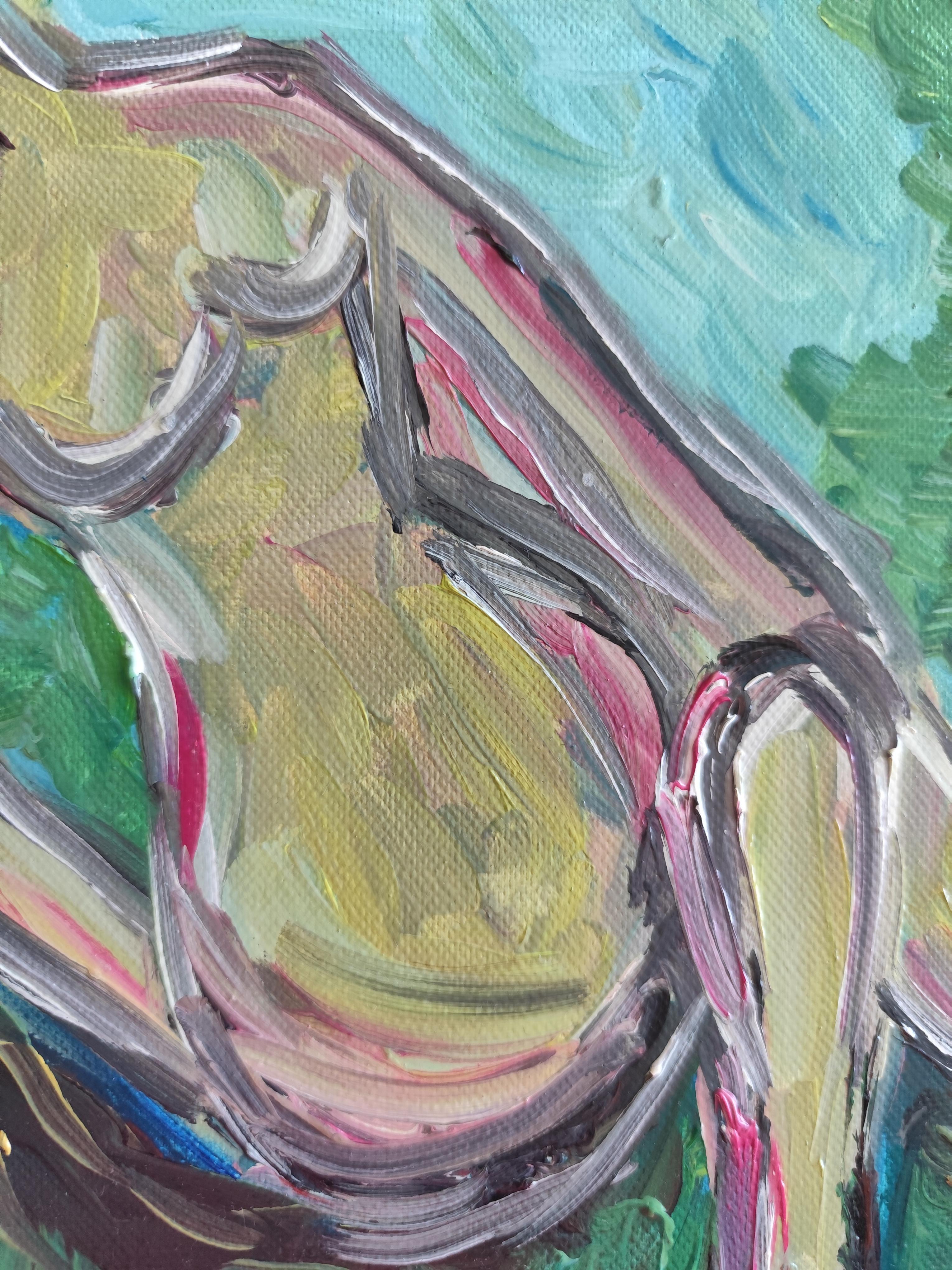 Pittura ad olio su tela 