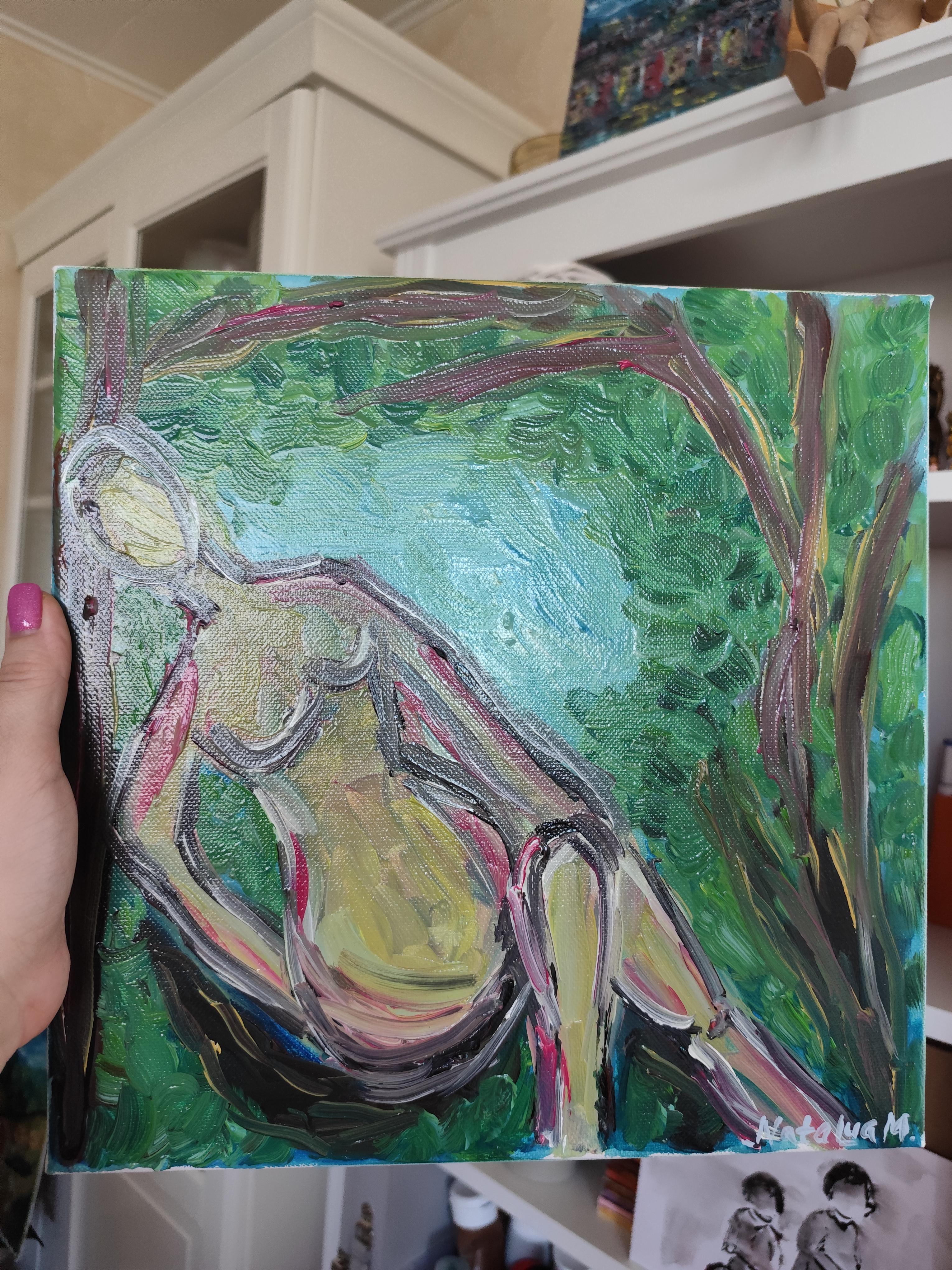 Pittura ad olio su tela 